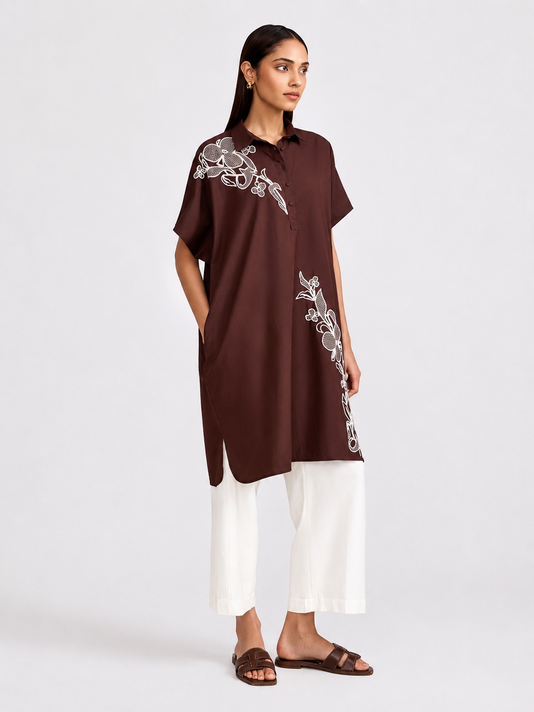 Brown Shirt Dress