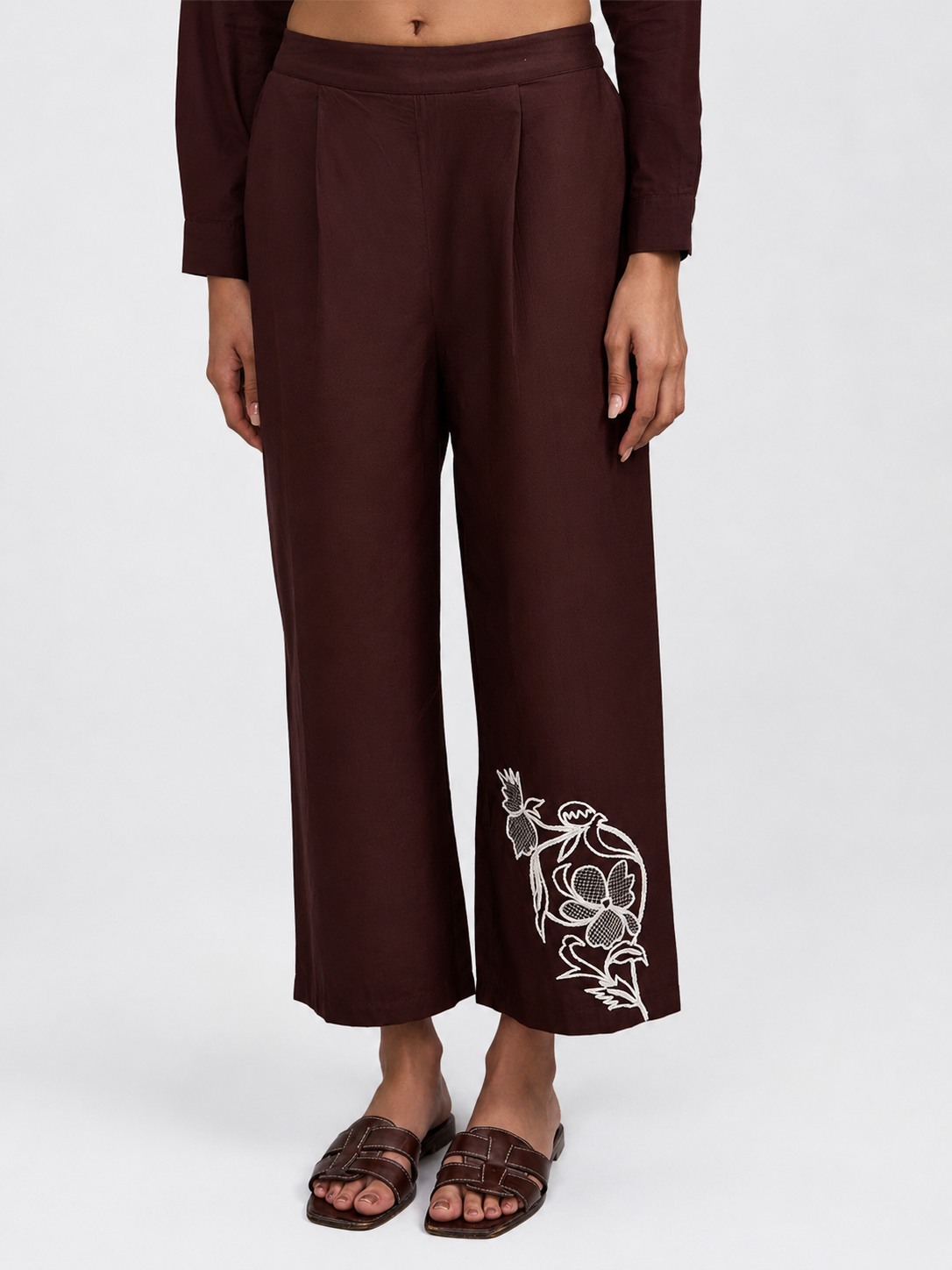 Brown Thread Work Trouser