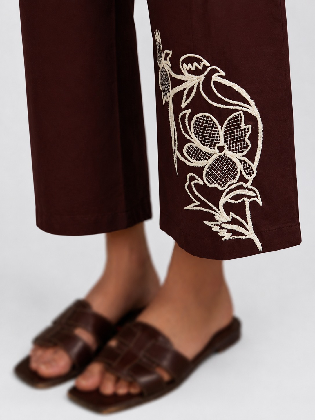 Brown Thread Work Trouser