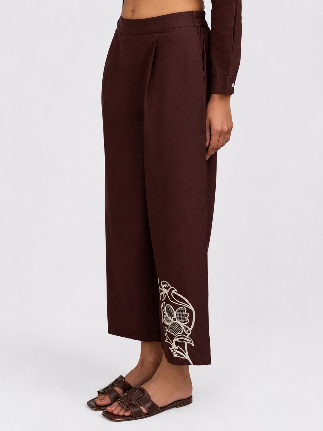 Brown Thread Work Trouser