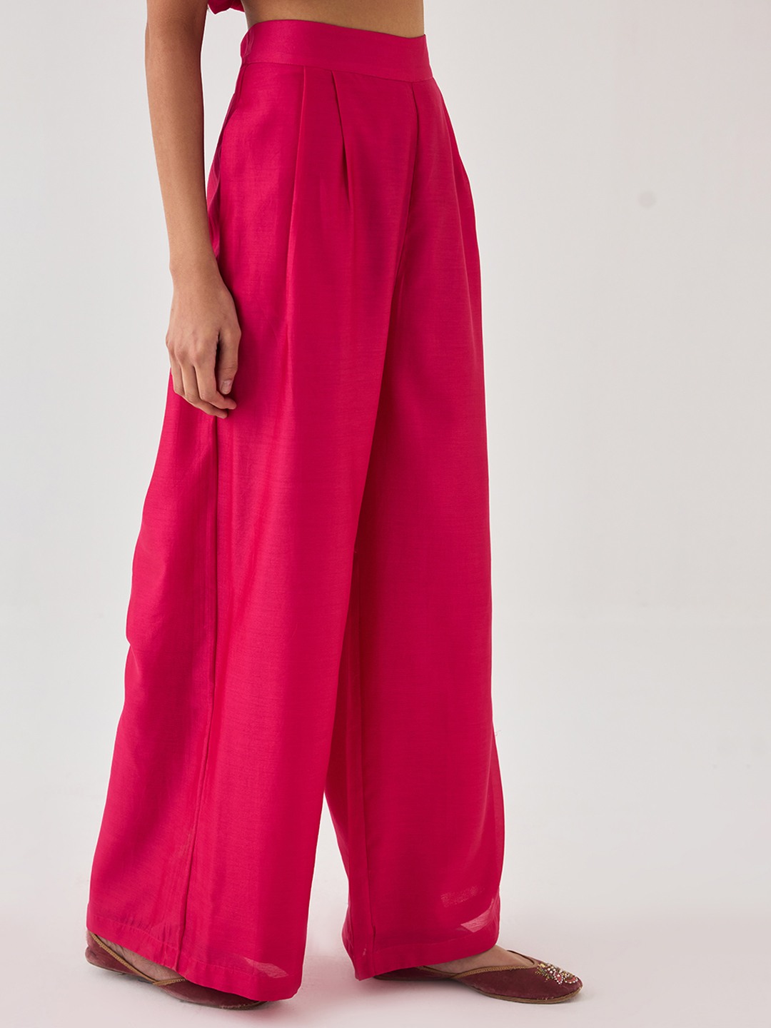 Pink Flared Trouser