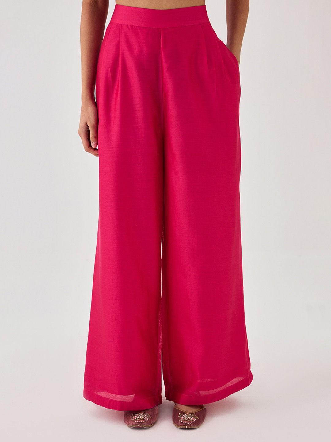 Pink Flared Trouser