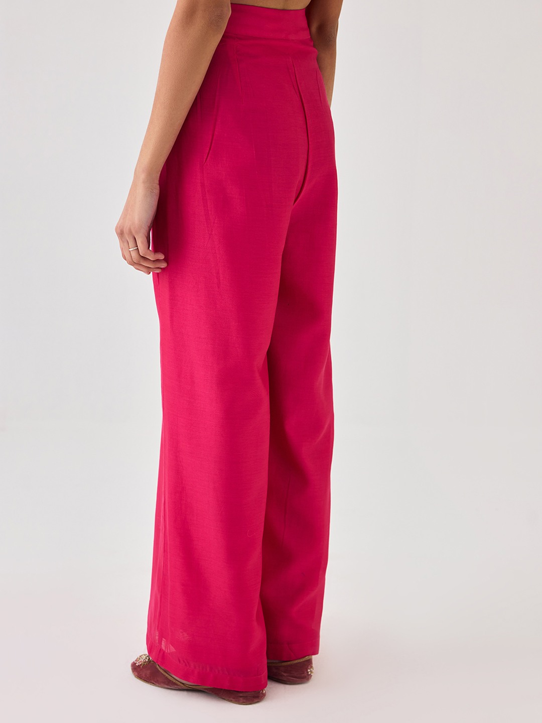 Pink Flared Trouser