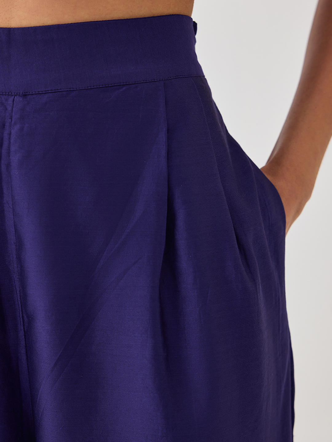 Purple Flared Trouser