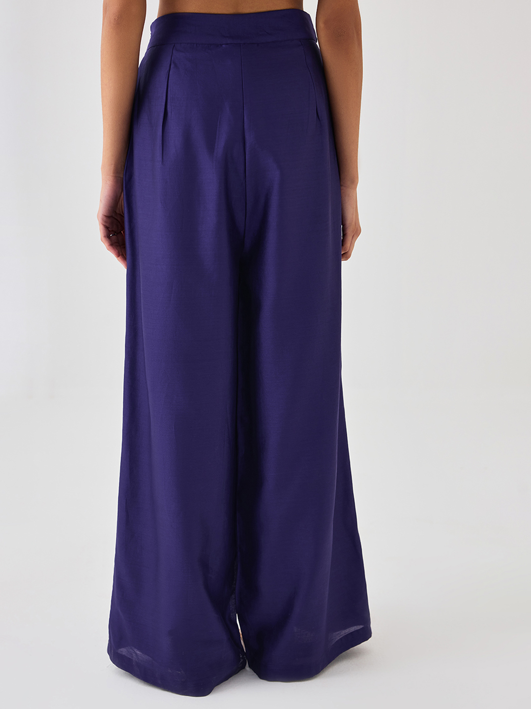 Purple Flared Trouser