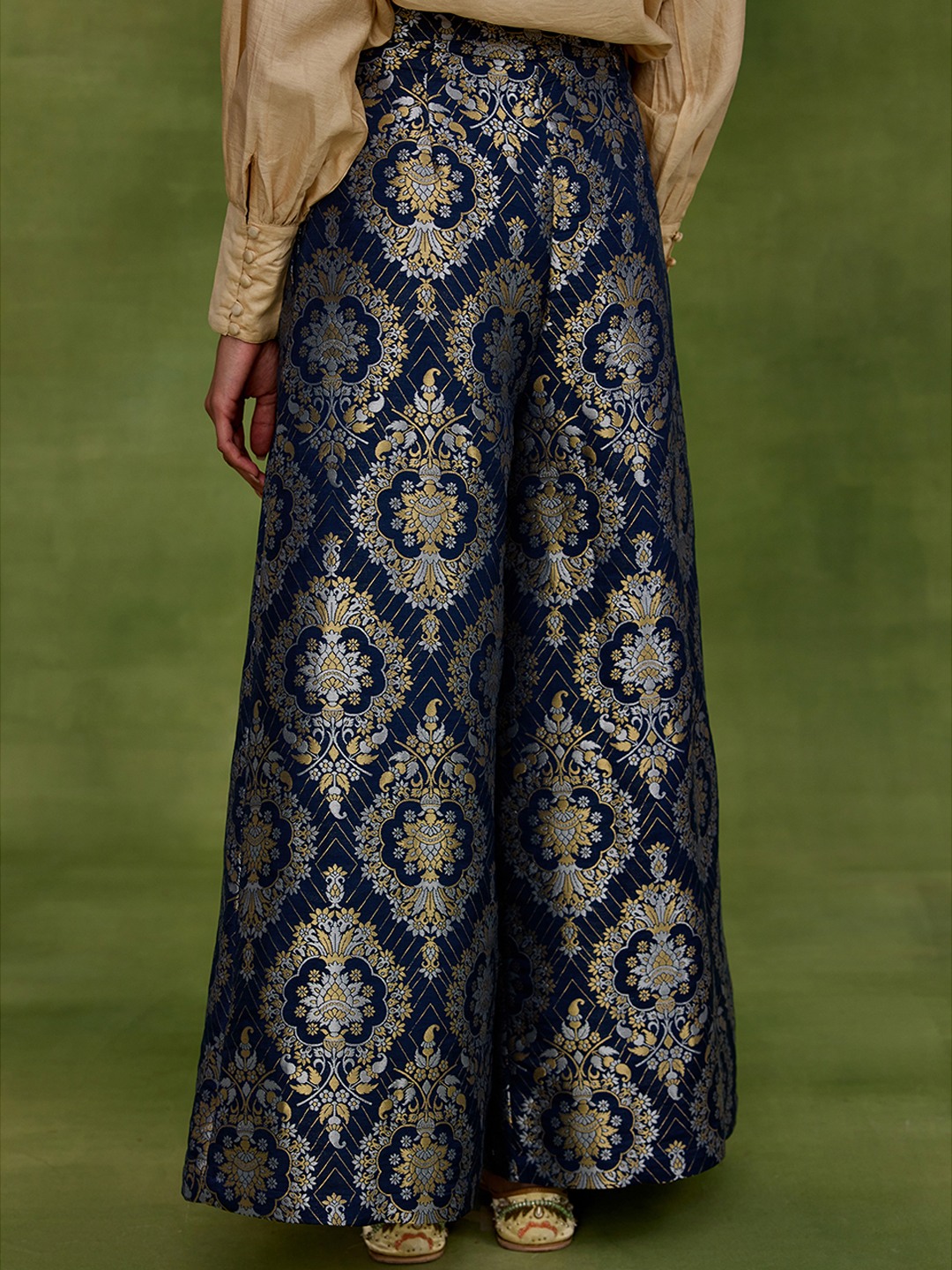 Brocade Blue Trouser