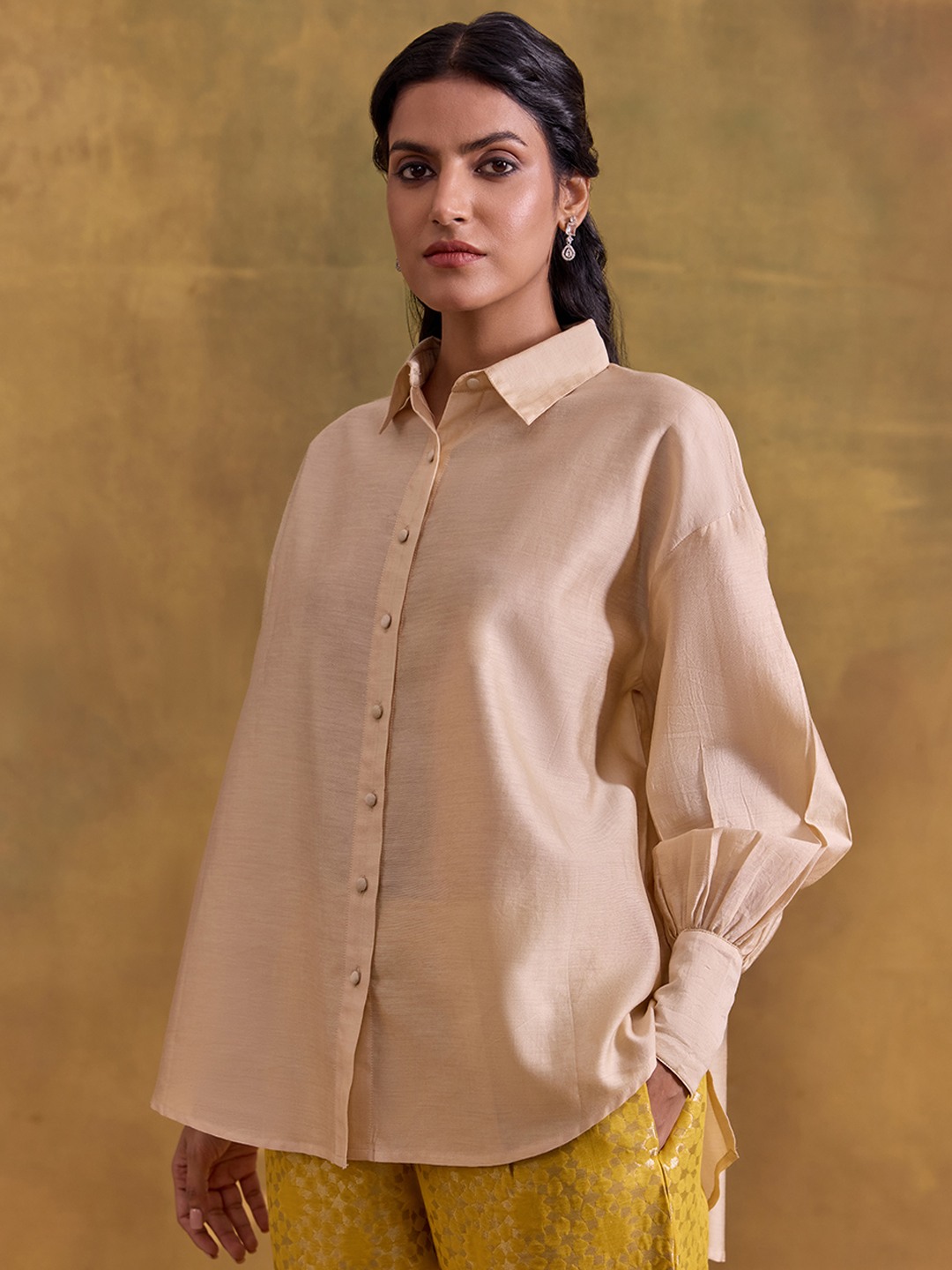 Golden Oversized Shirt
