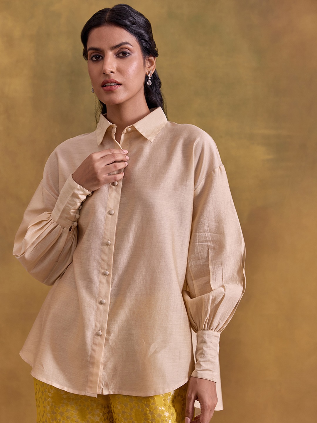 Golden Oversized Shirt