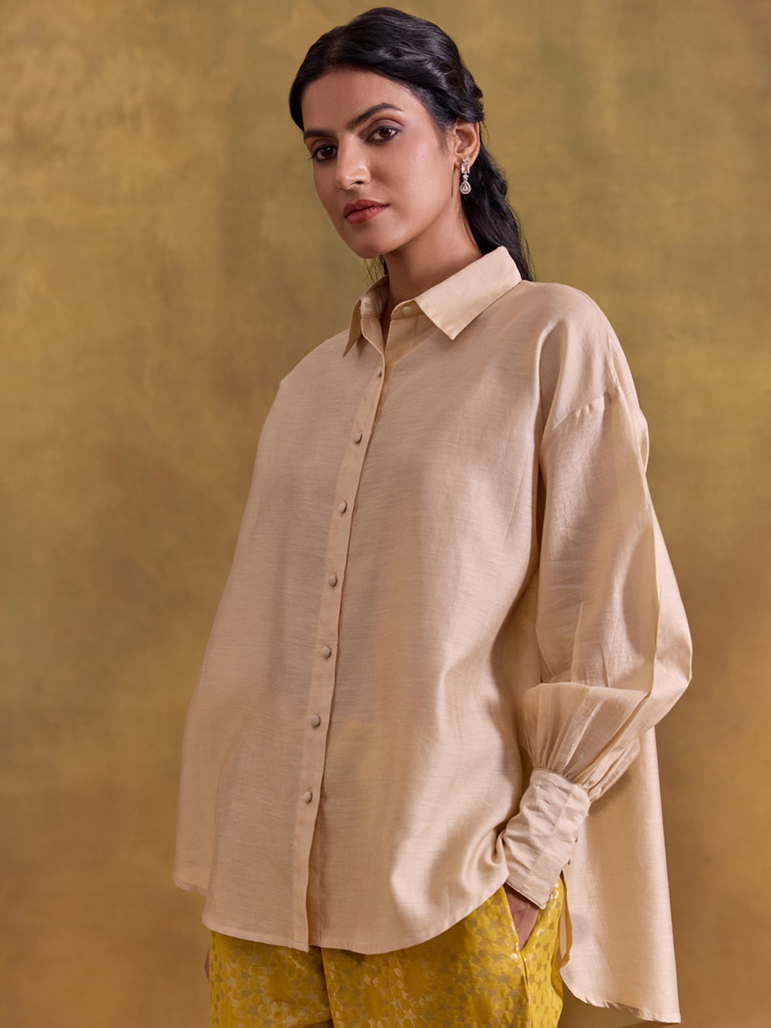 Golden Oversized Shirt