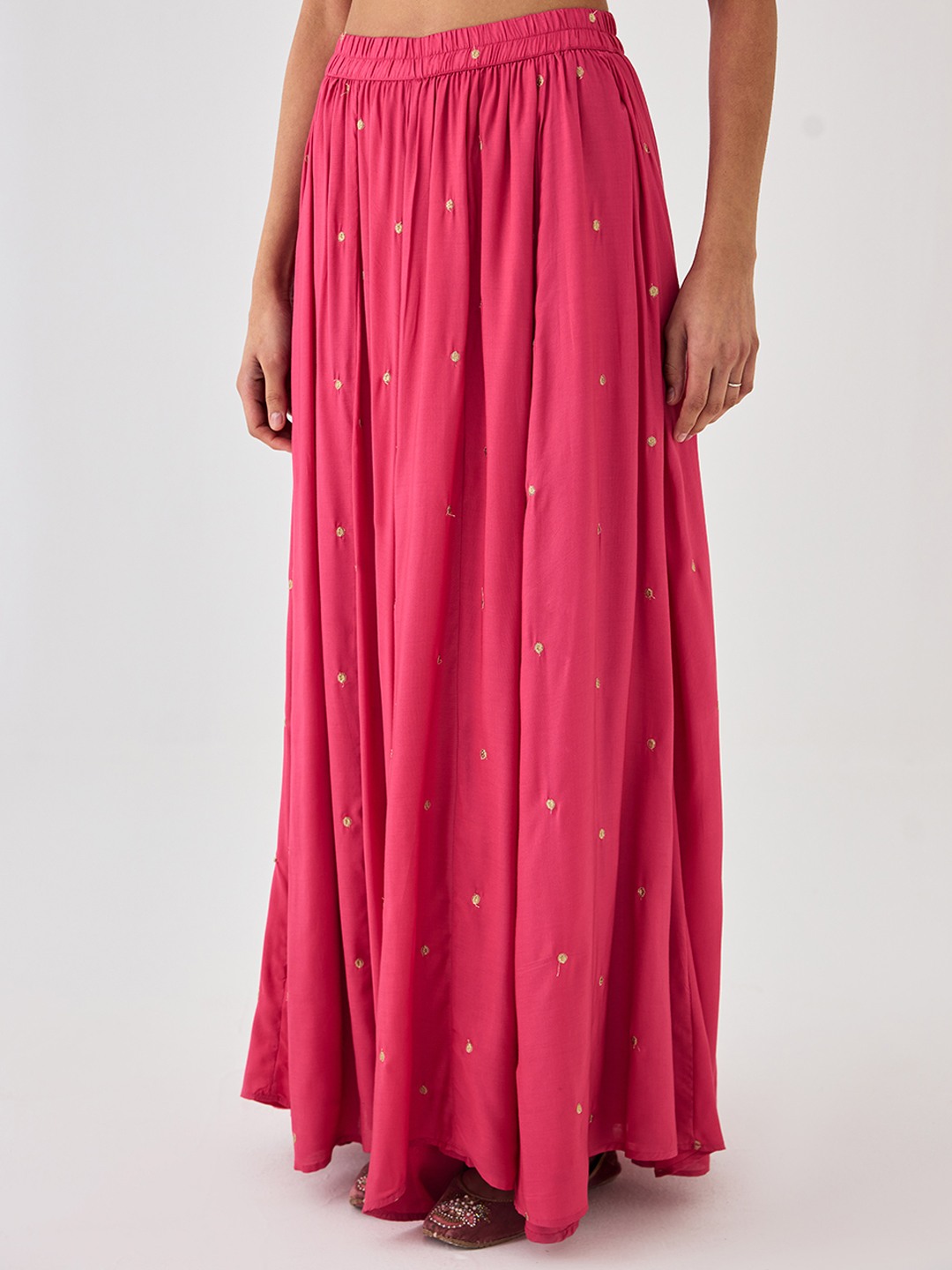 Pink Flared Skort