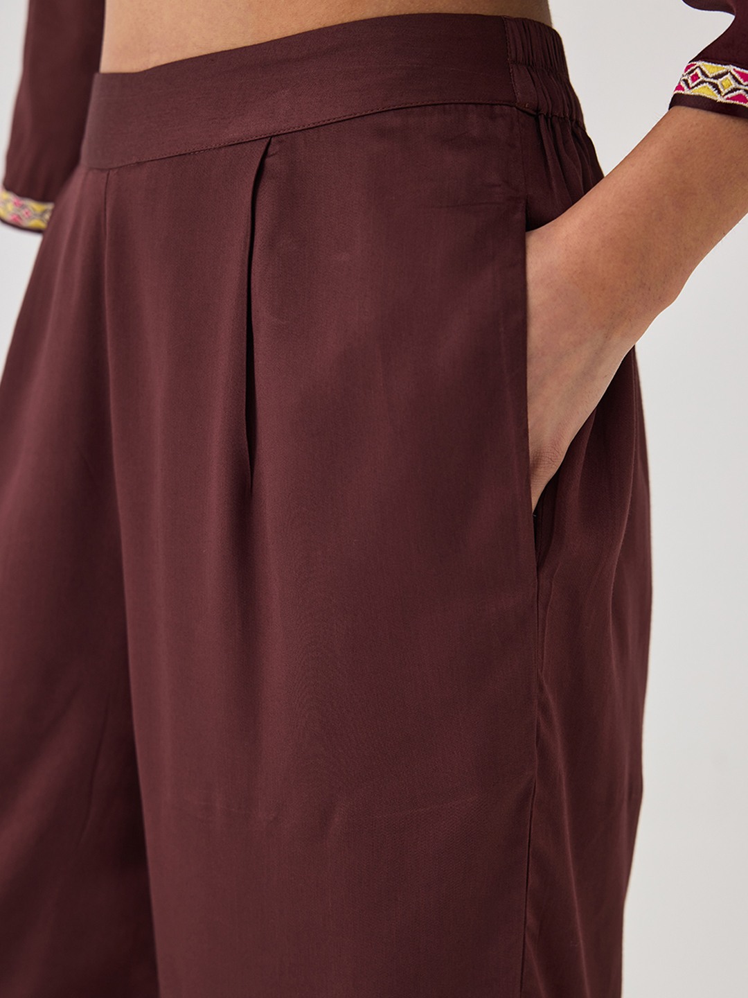 Brown Straight Trouser