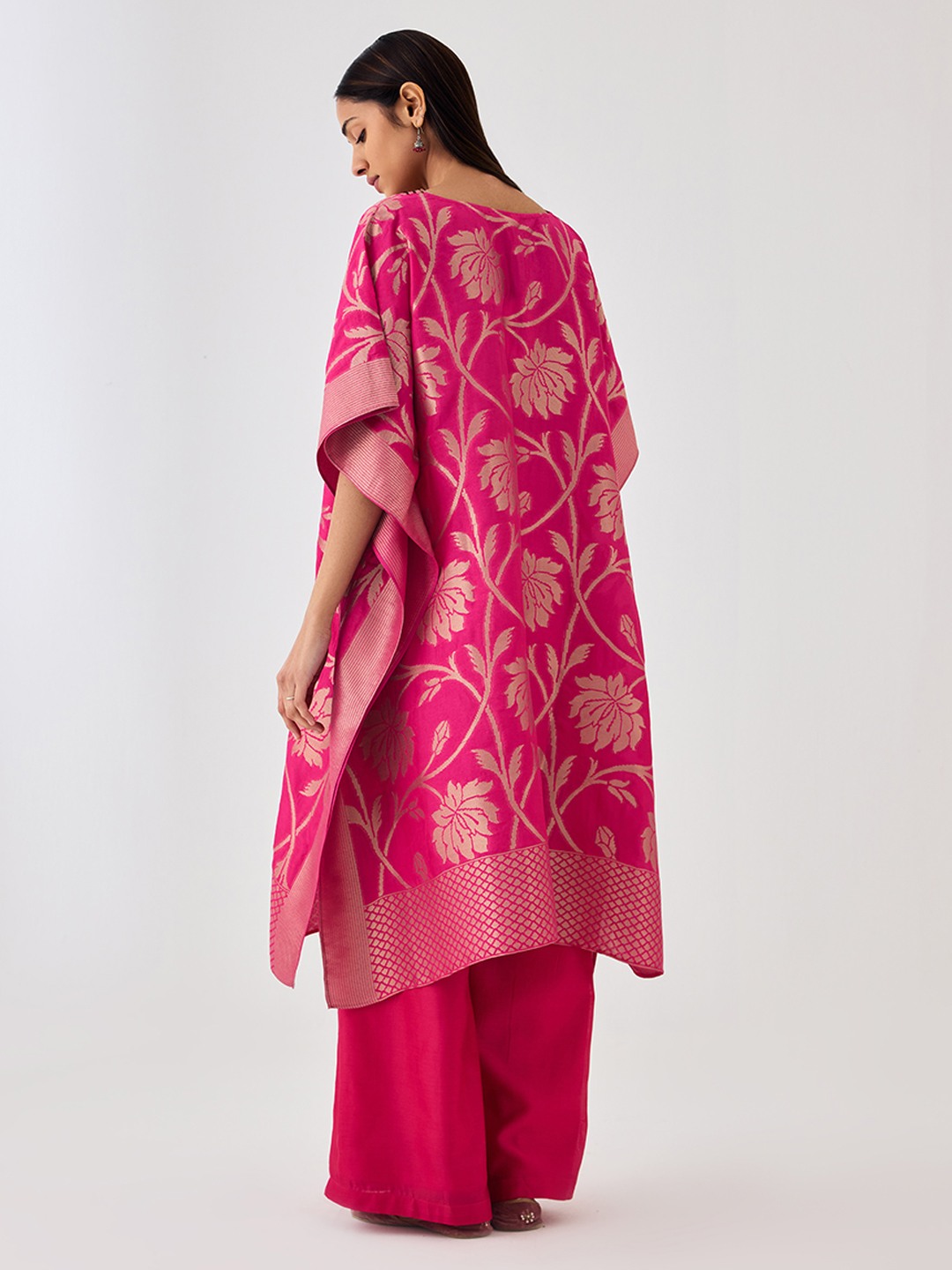 Kaashi Pink Brocade Kaftan