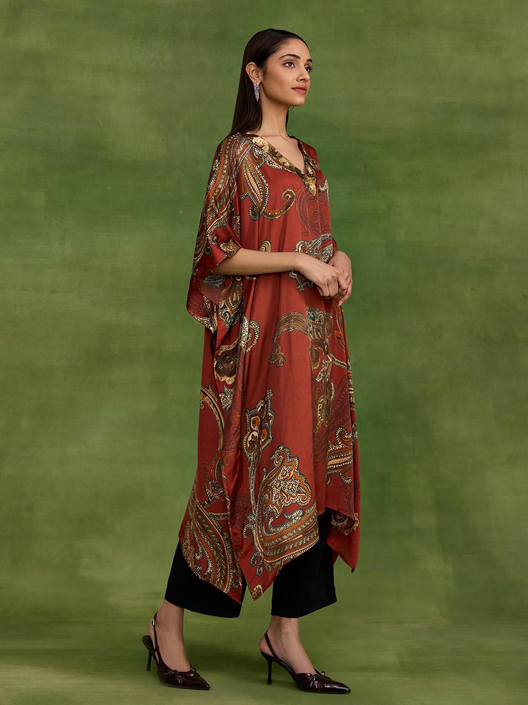 Ambi Paisley Kaftan