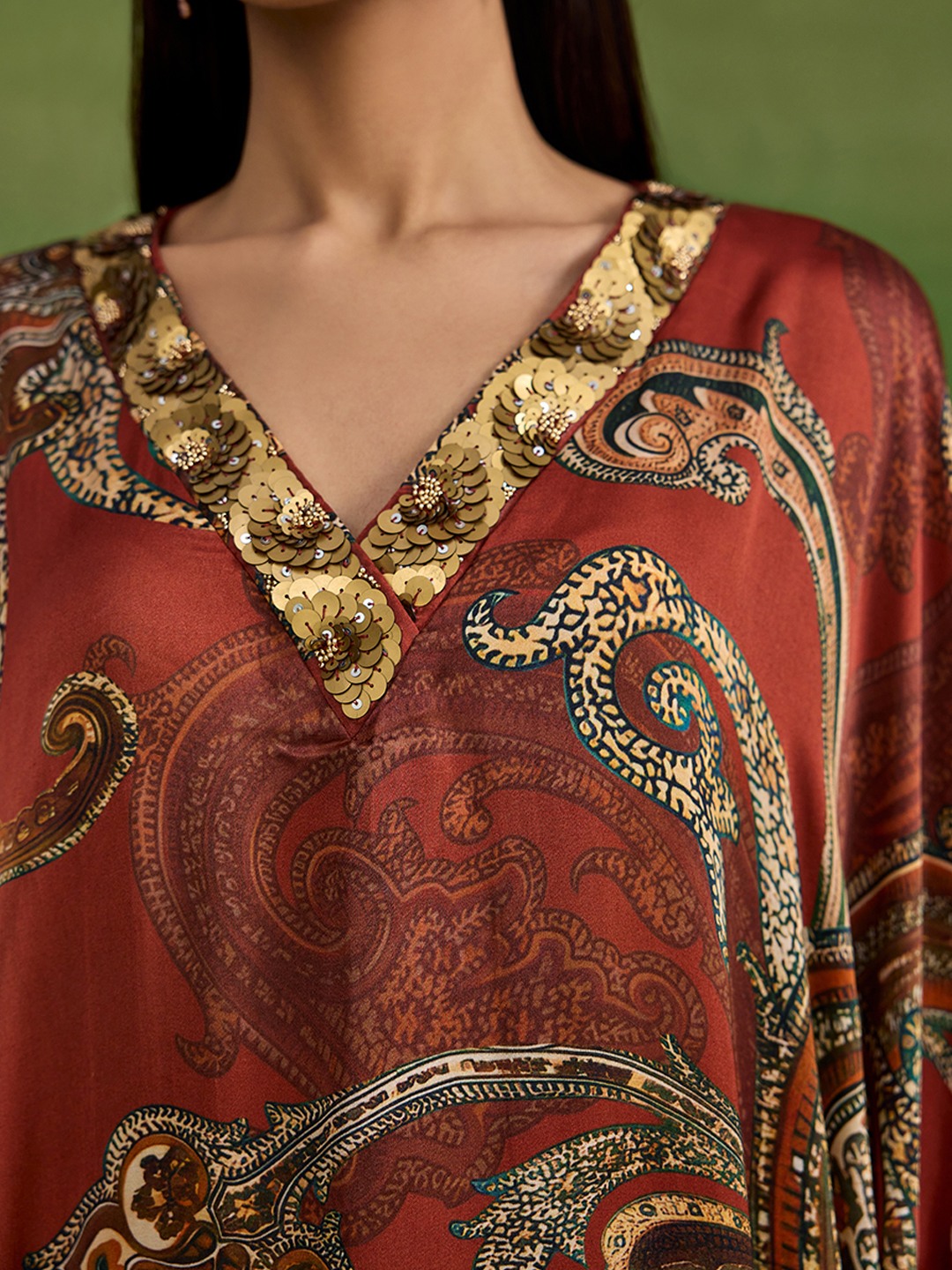Ambi Paisley Kaftan