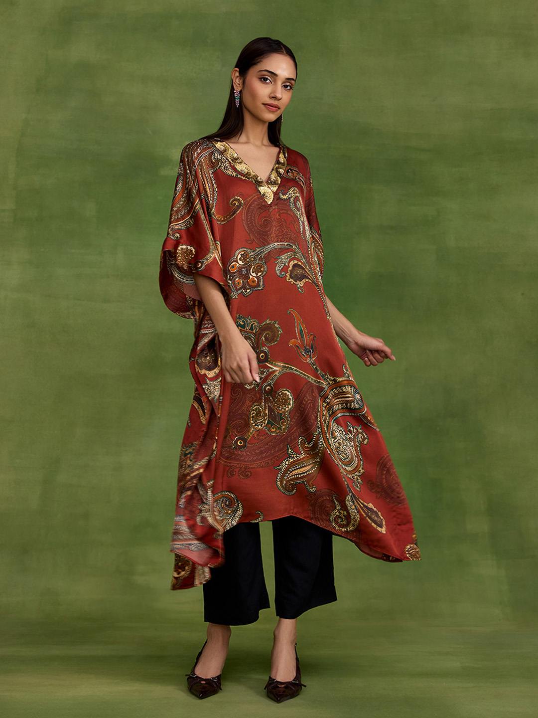 Ambi Paisley Kaftan