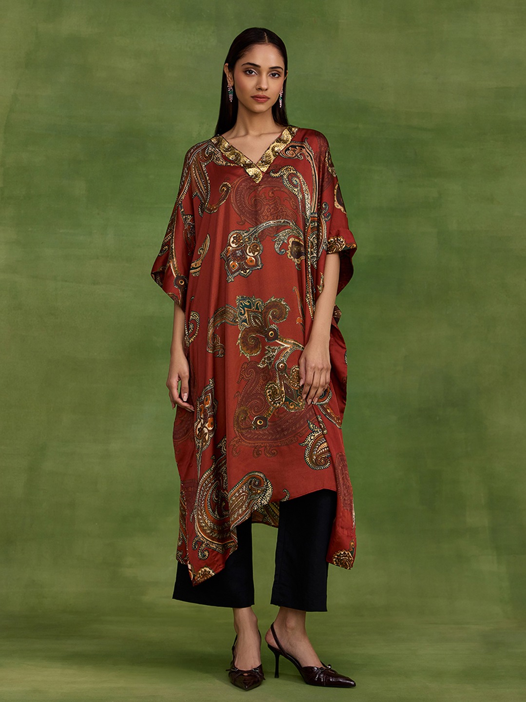 Ambi Paisley Kaftan