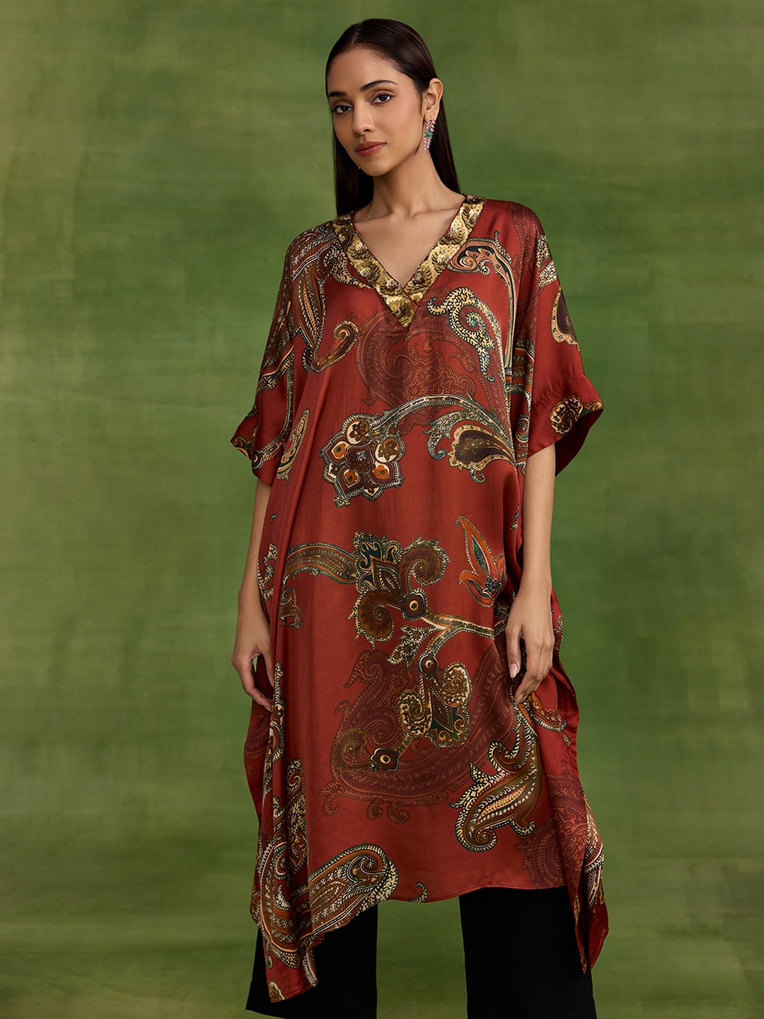 Ambi Paisley Kaftan