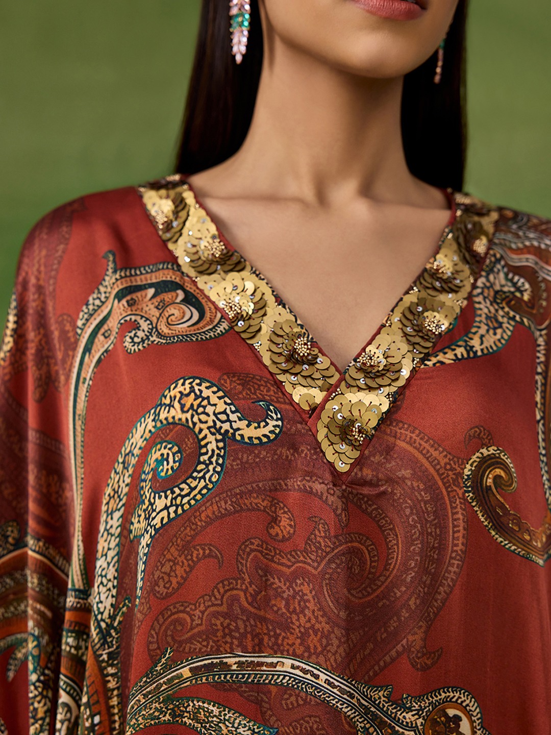Ambi Paisley Kaftan