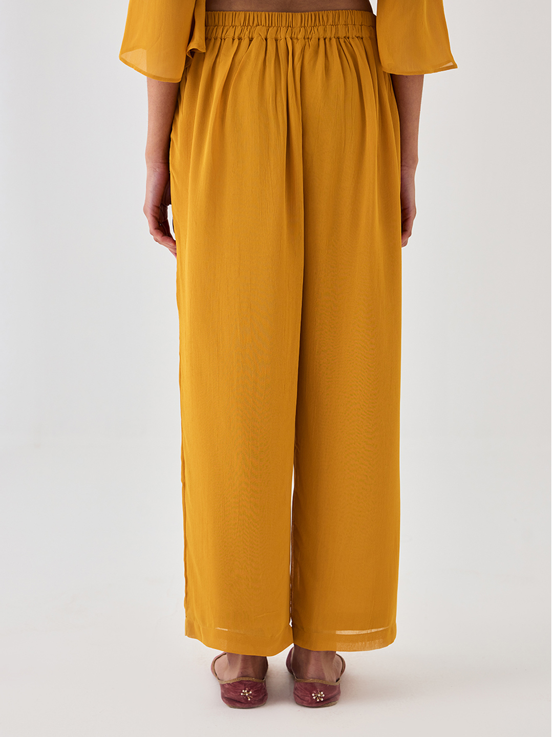 Yellow Straight Trouser