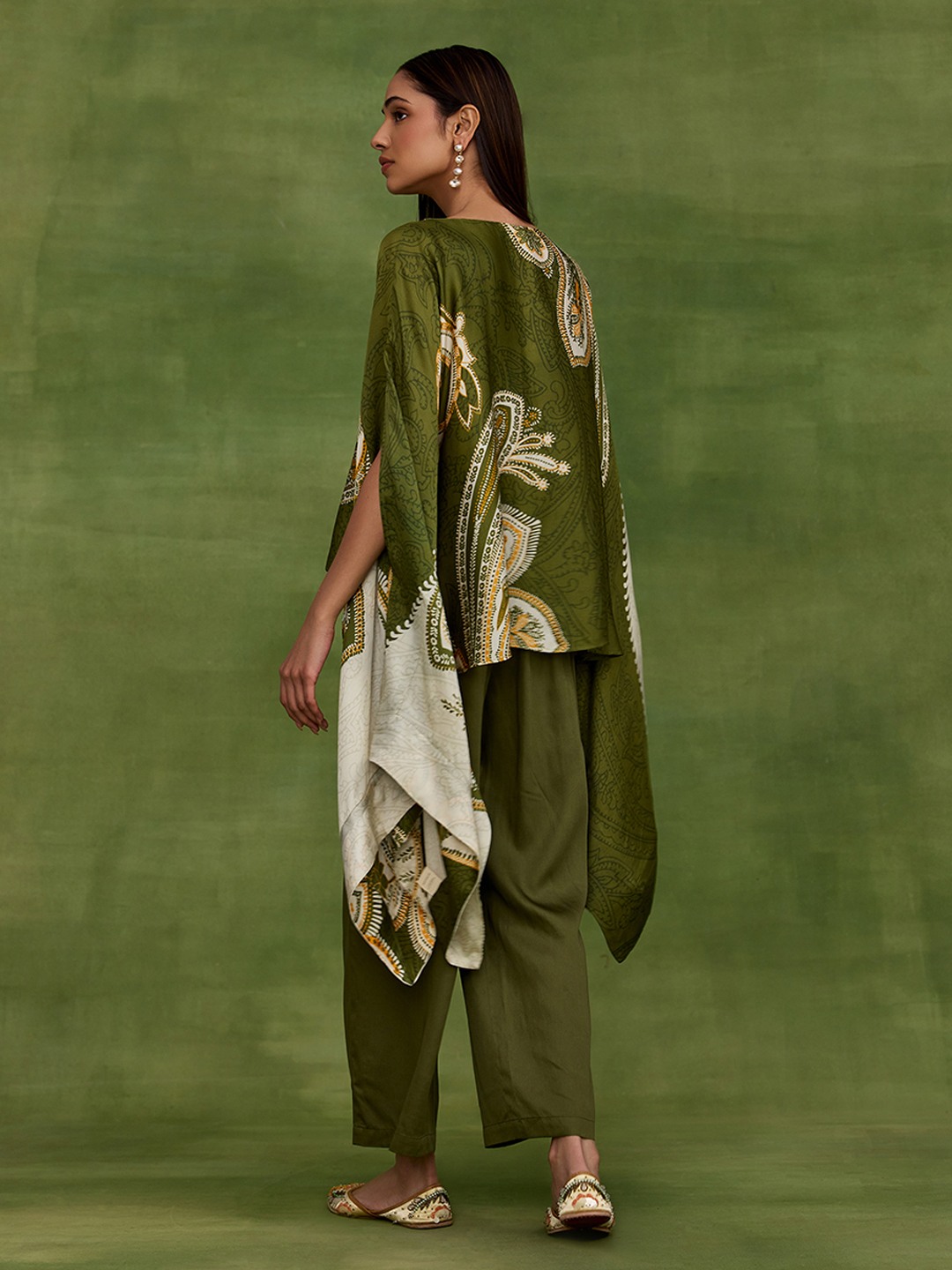 Ambi Paisley Green Top