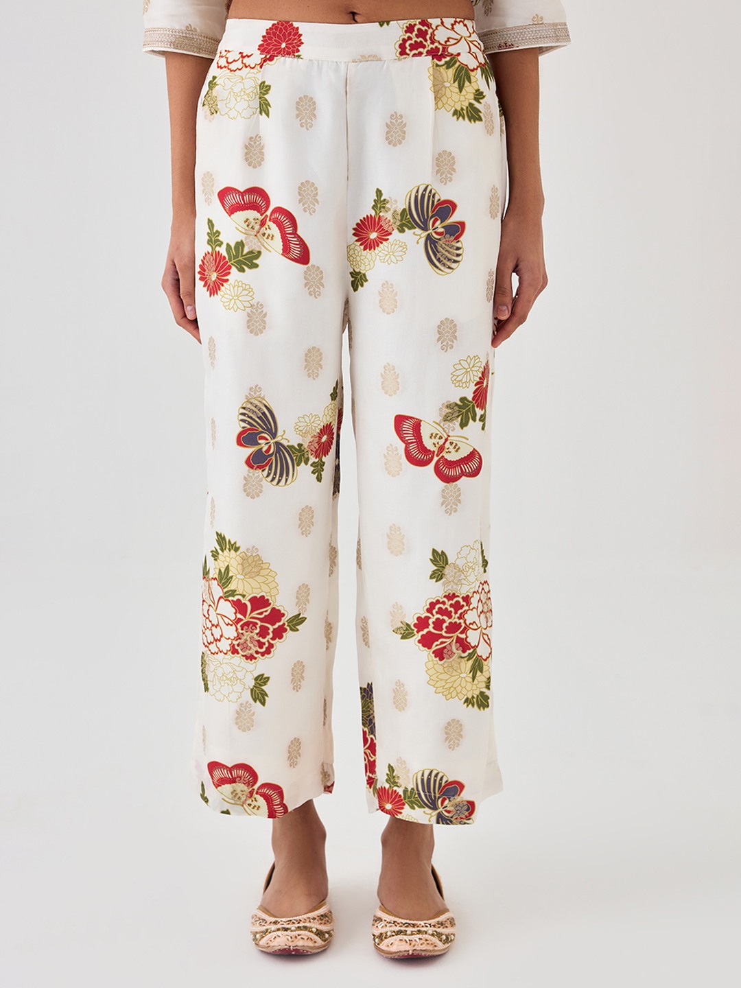 Ivory Straight Trouser