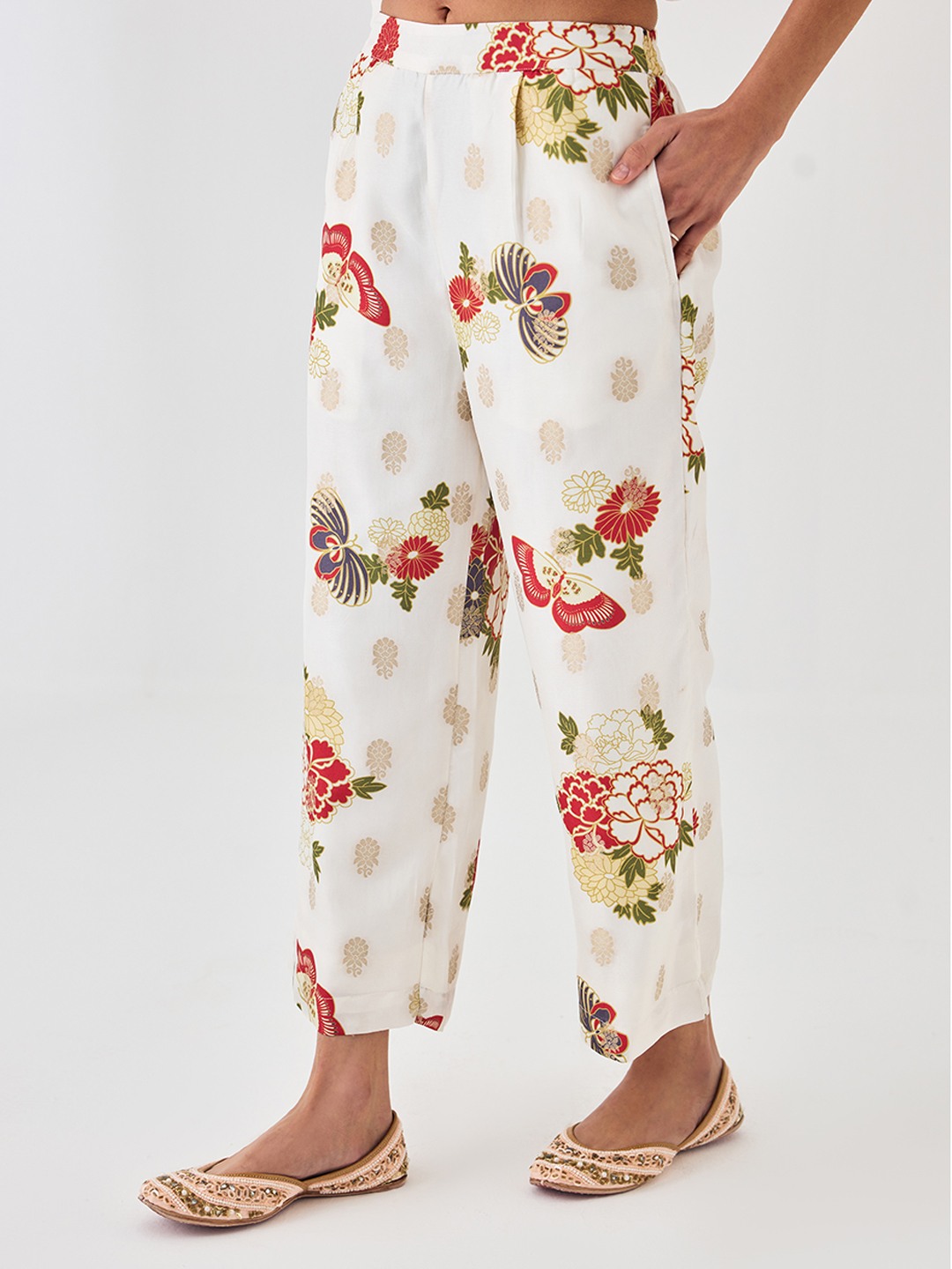 Ivory Straight Trouser