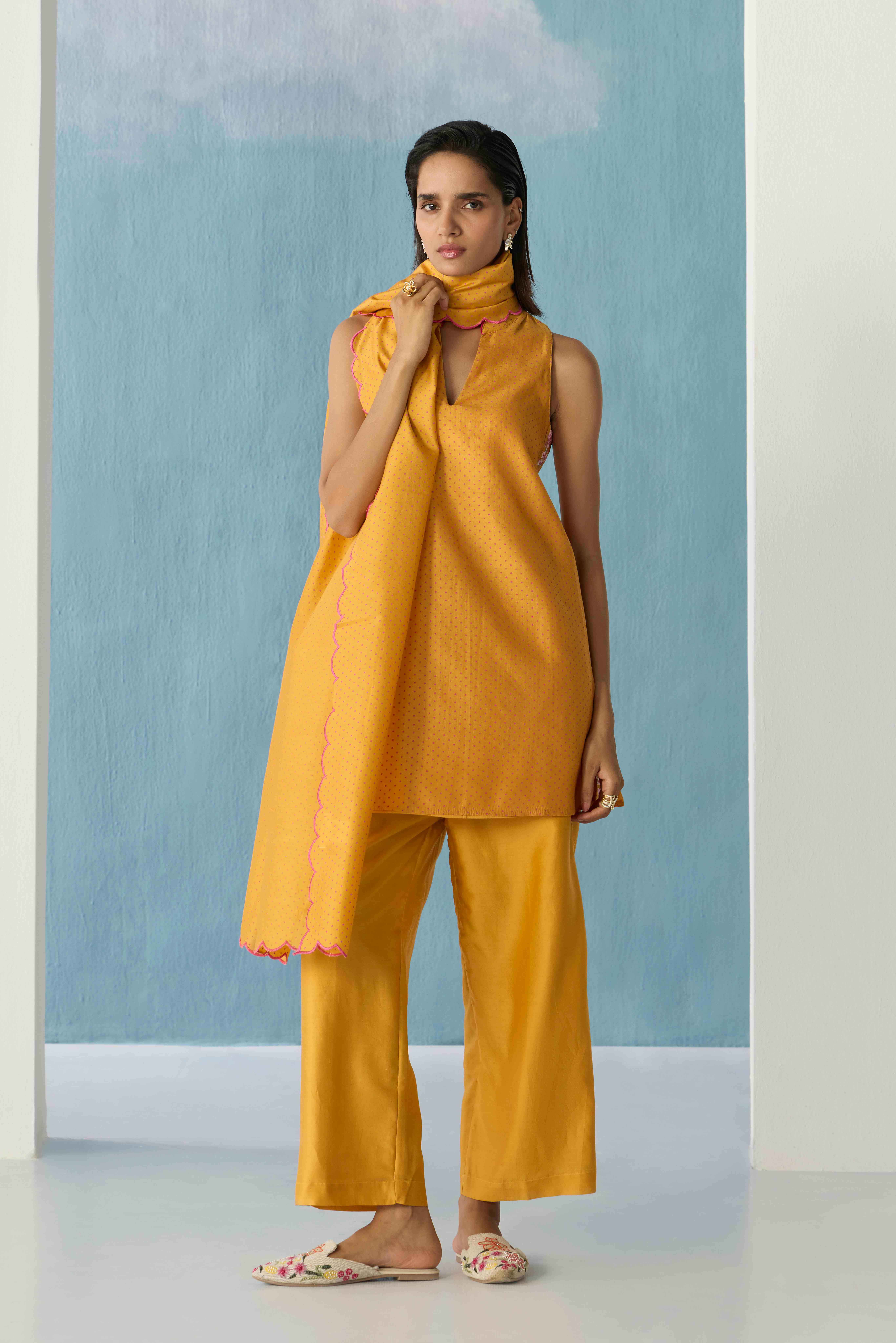 Mustard Gold Rosa Top