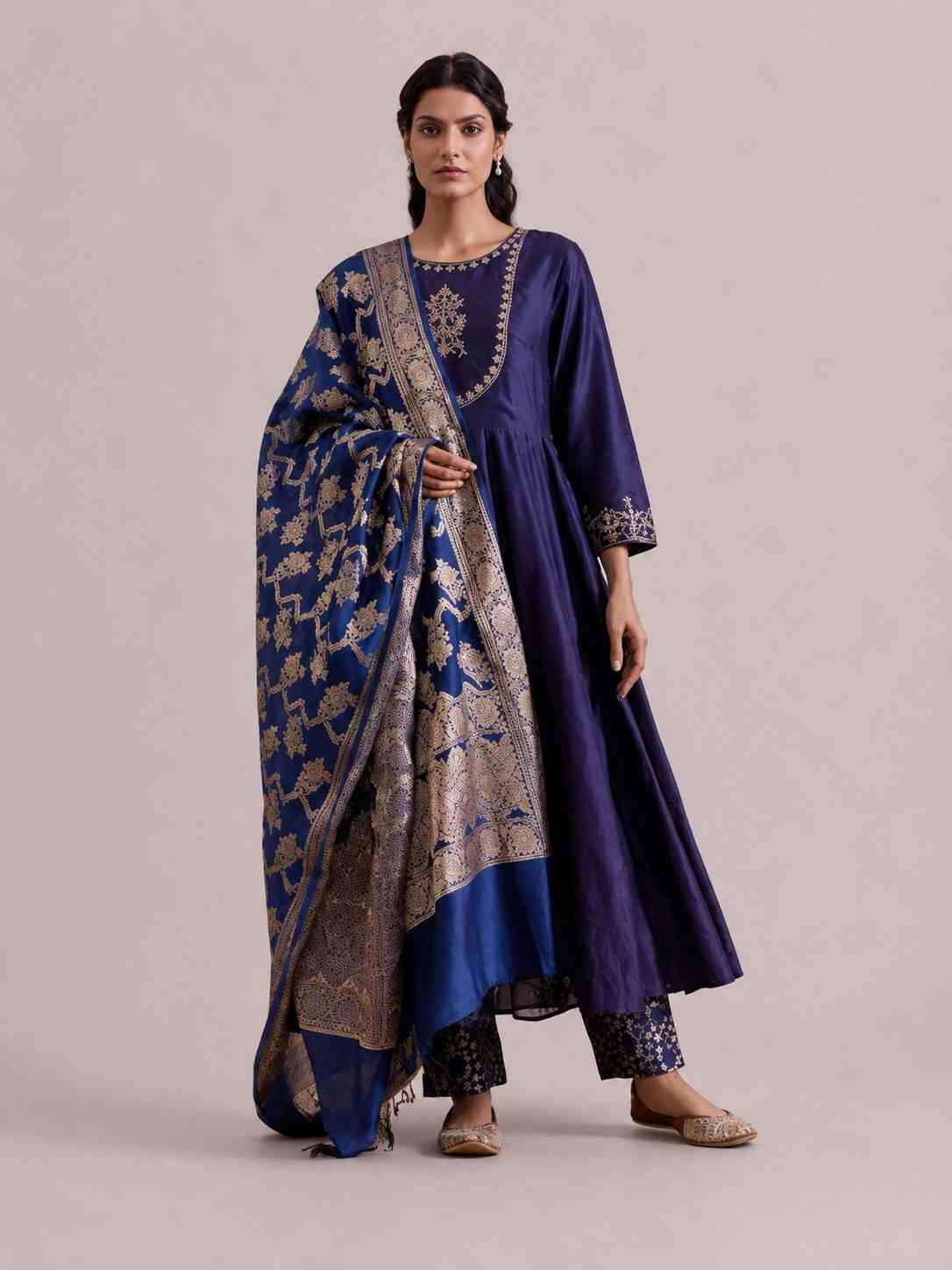 Navy Blue Drape