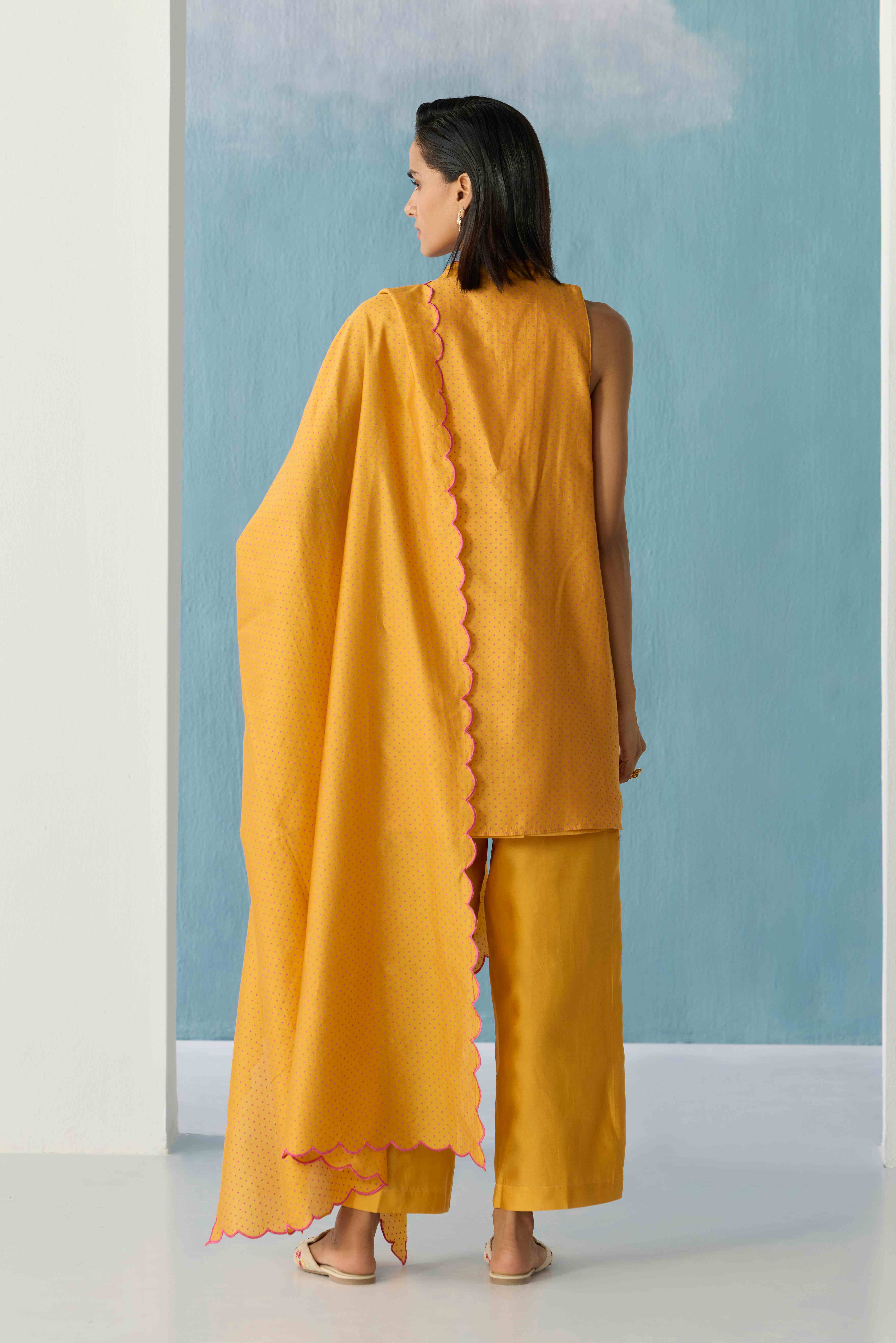 Mustard Gold Rosa Drape