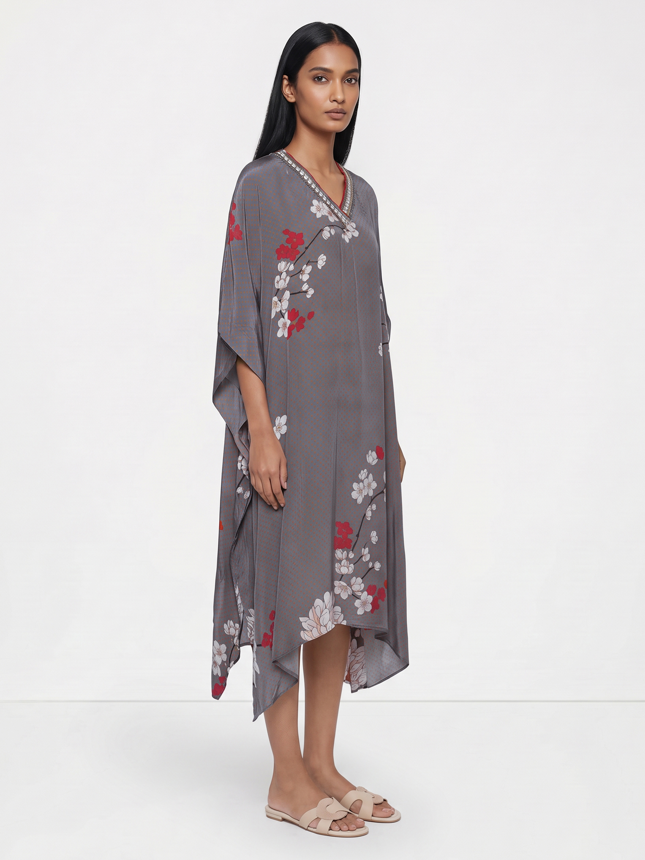Grey Printed Kurta