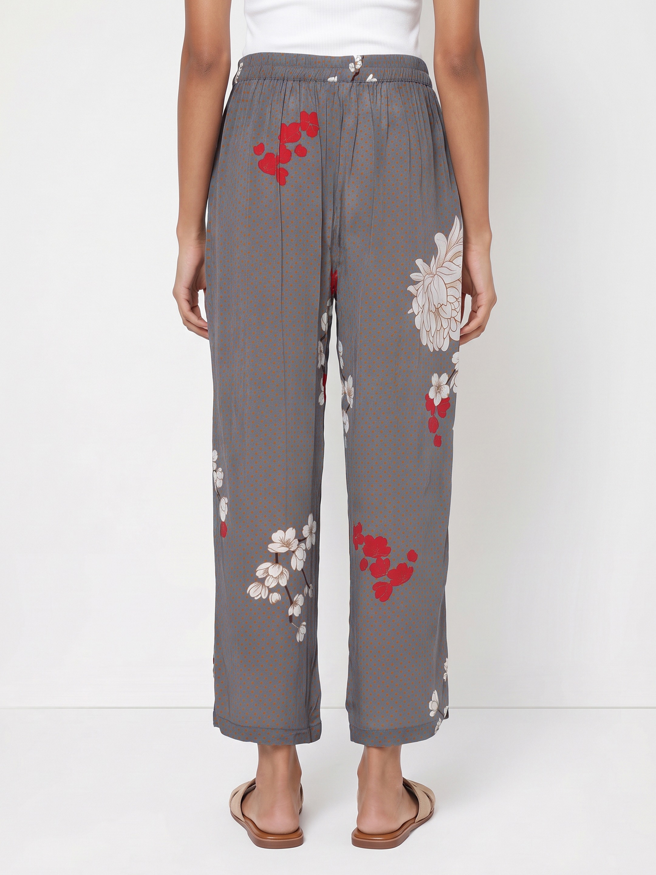 Grey Printed Trouser