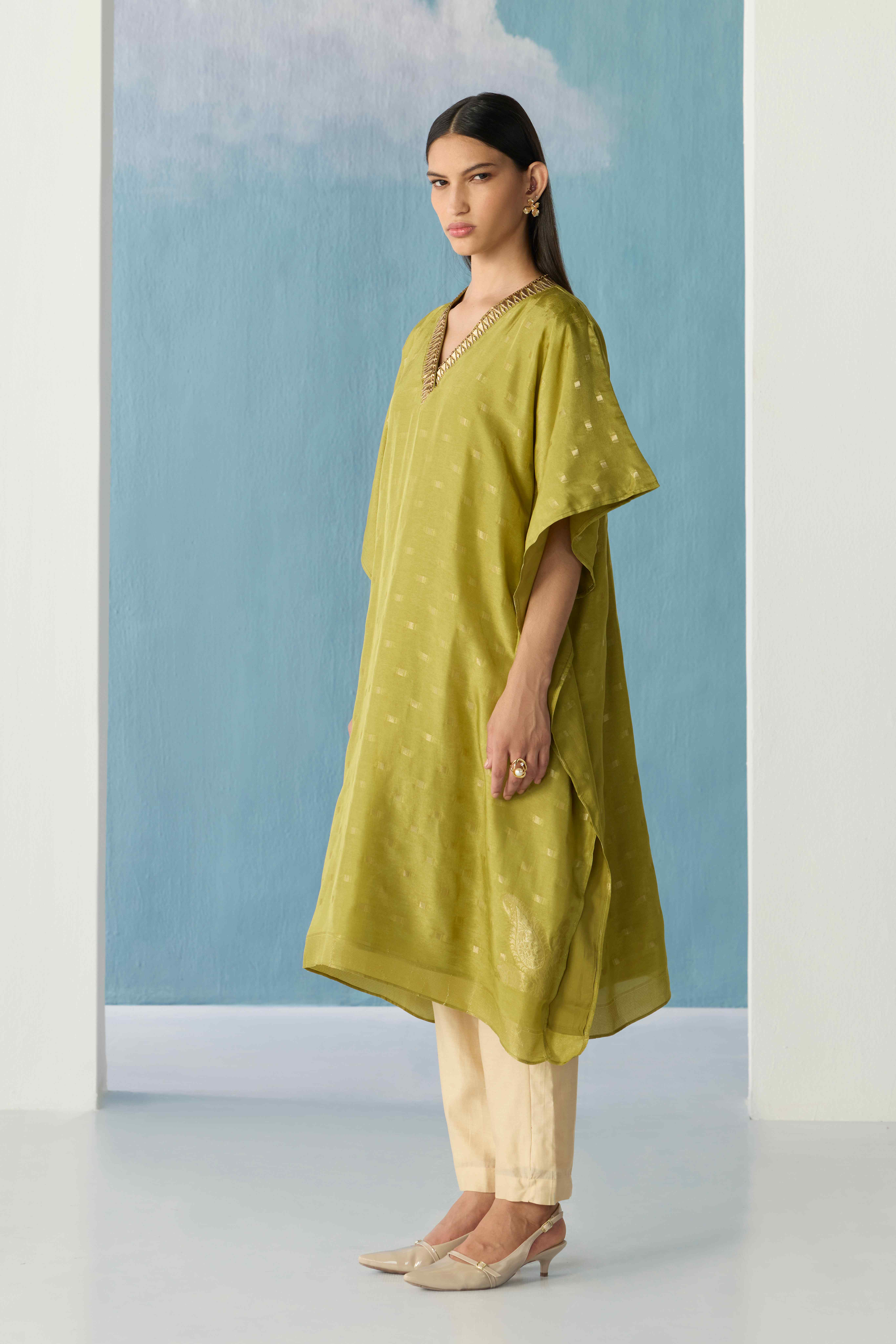 Moss Banaras kurta