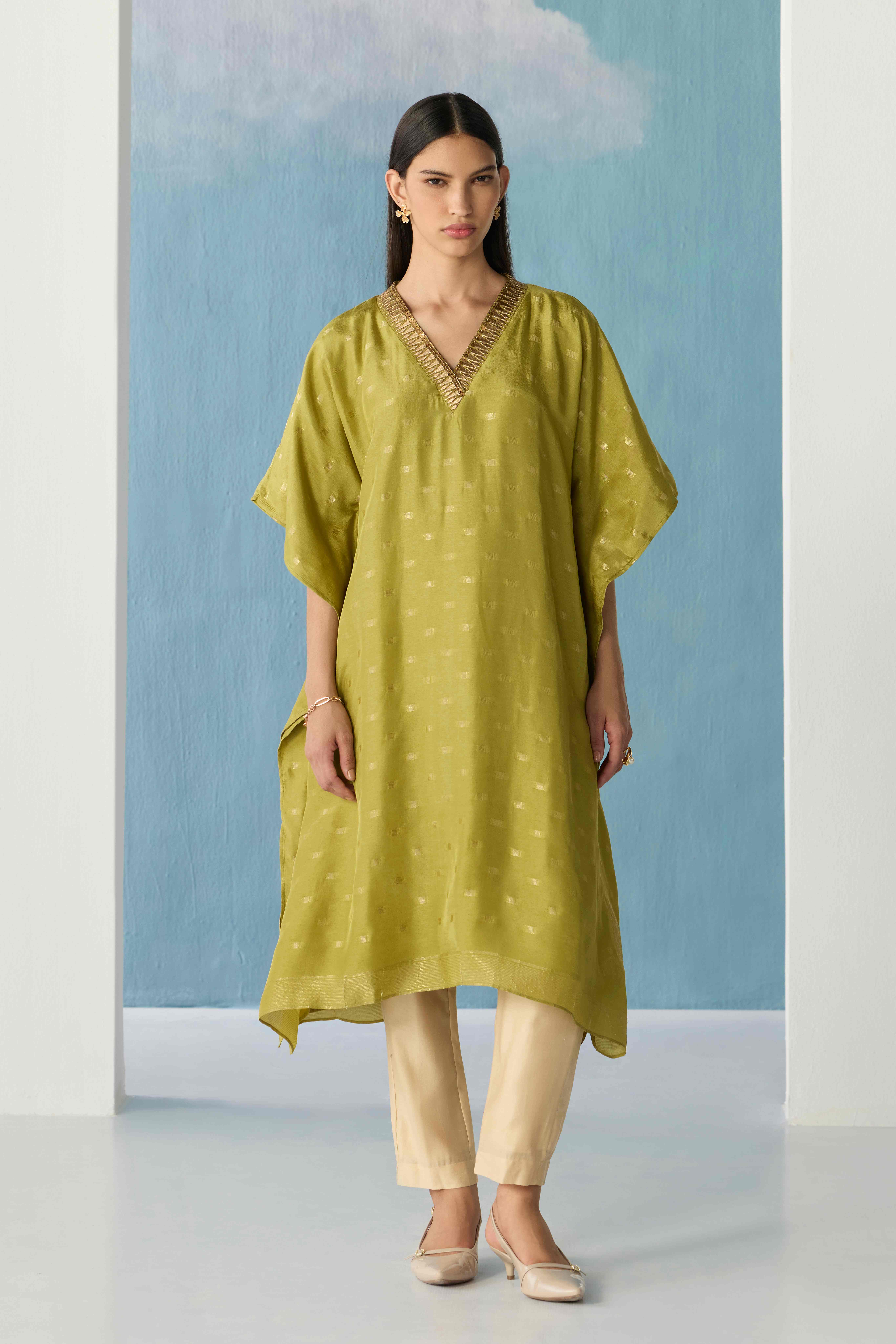 Moss Banaras kurta