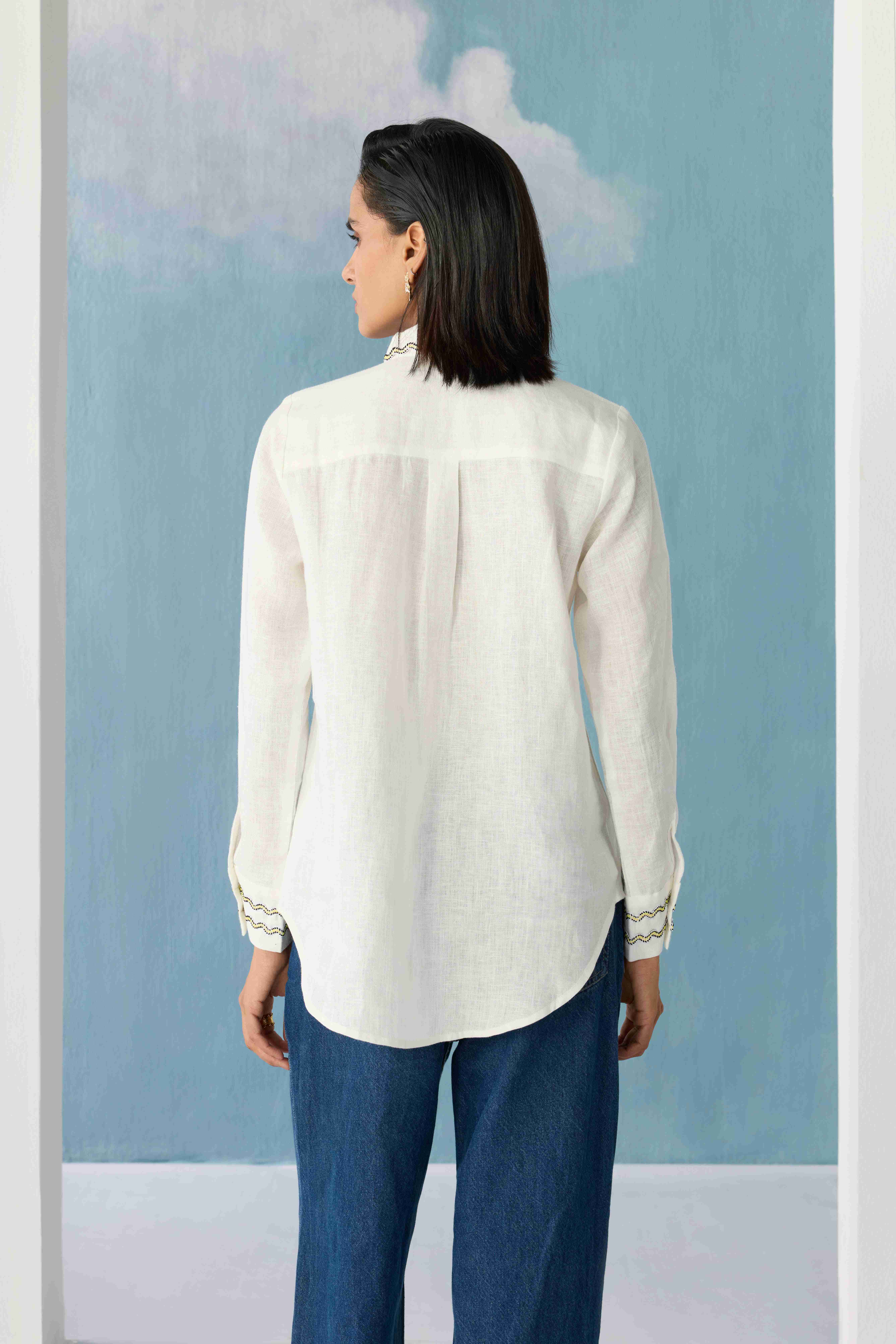 Ivory Striped Shirt