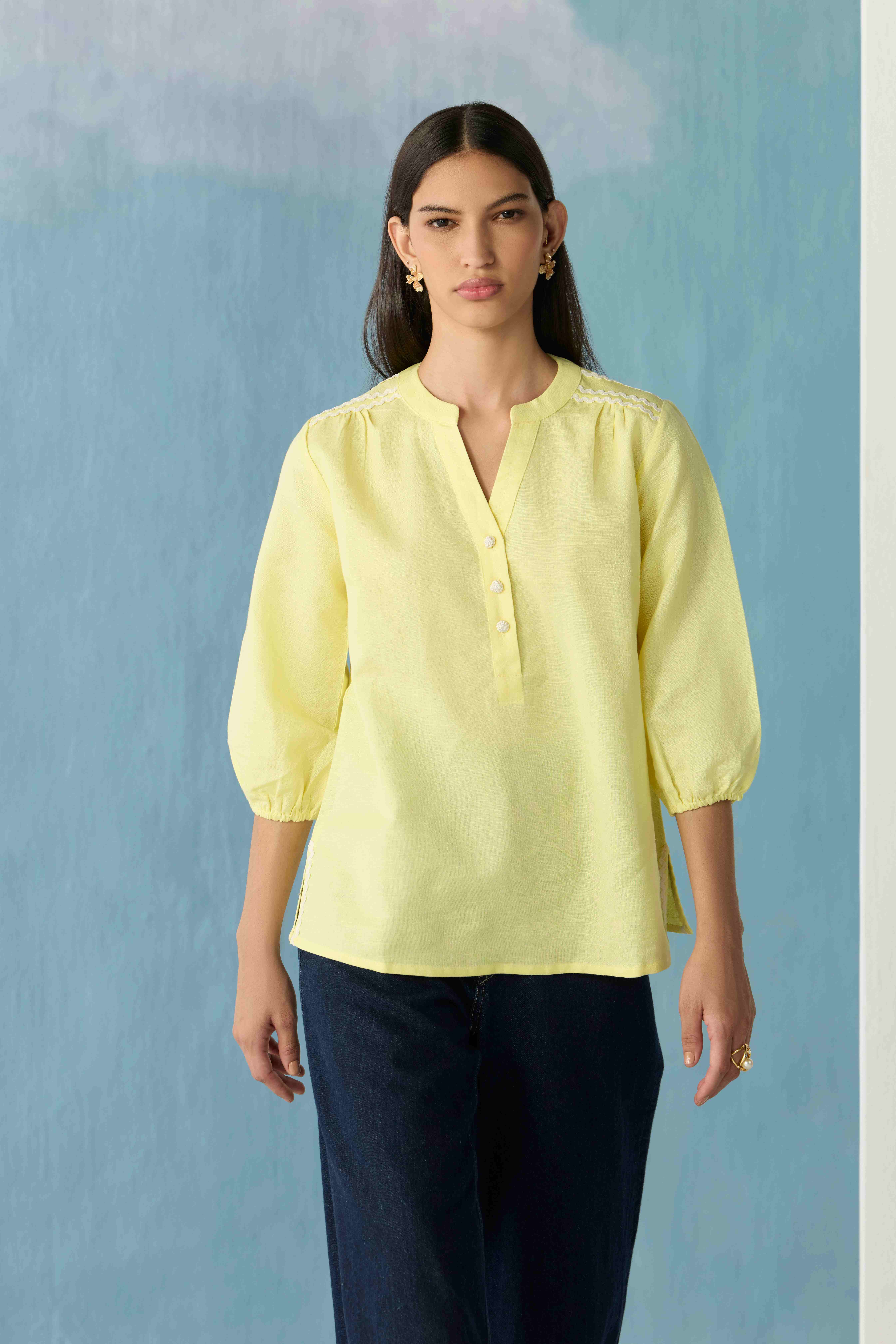 Lemon Sorbet Boho Top