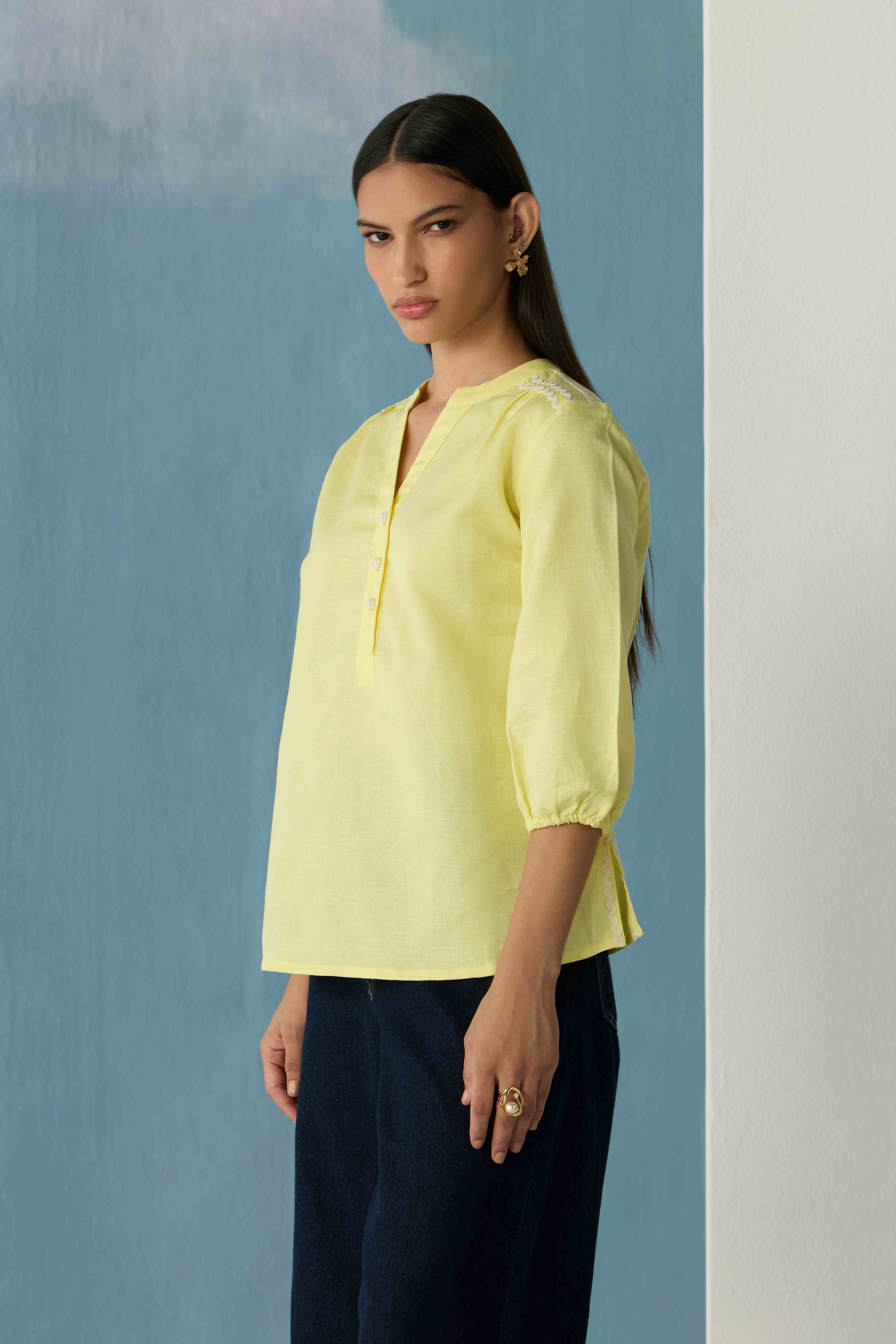 Lemon Sorbet Boho Top