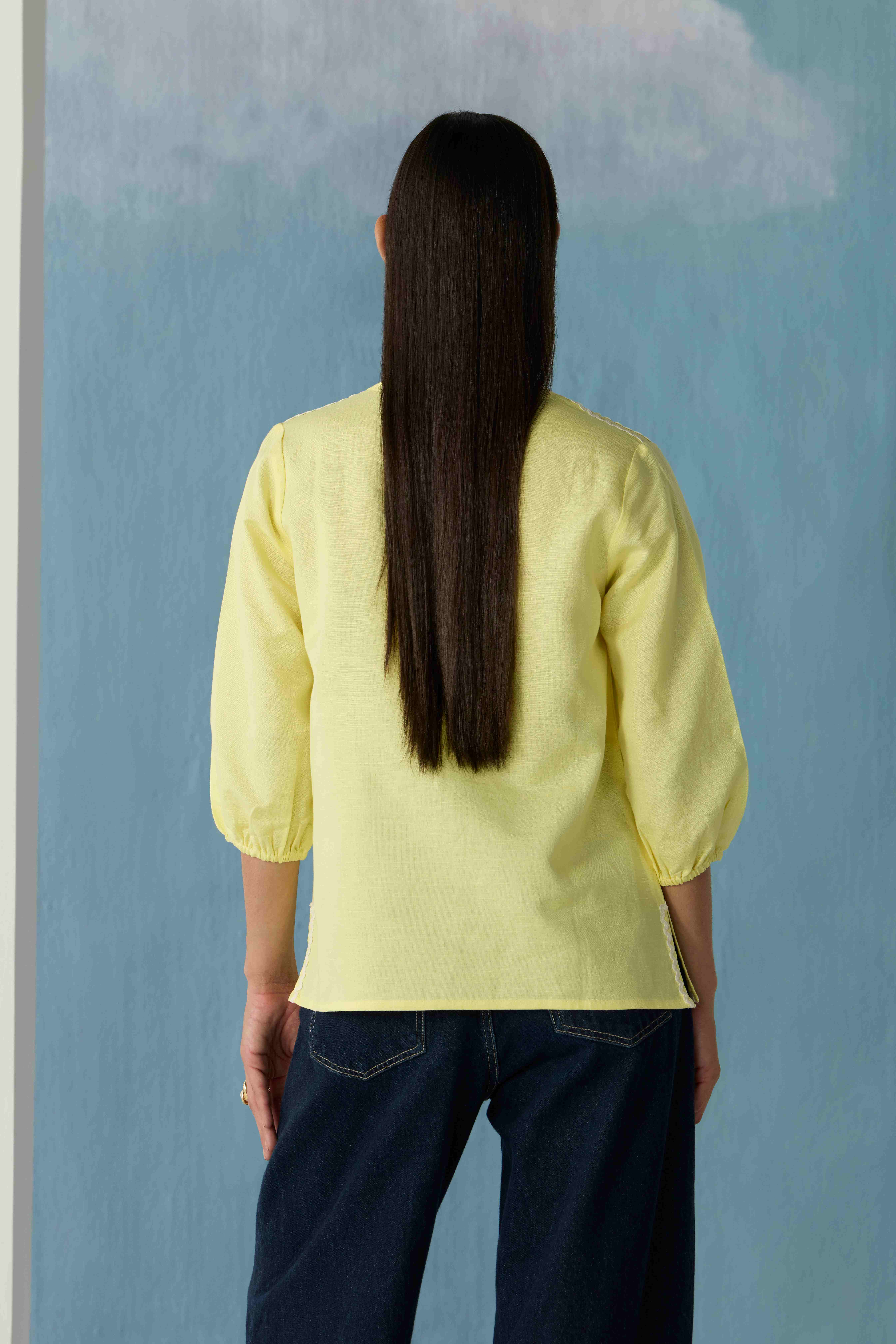 Lemon Sorbet Boho Top