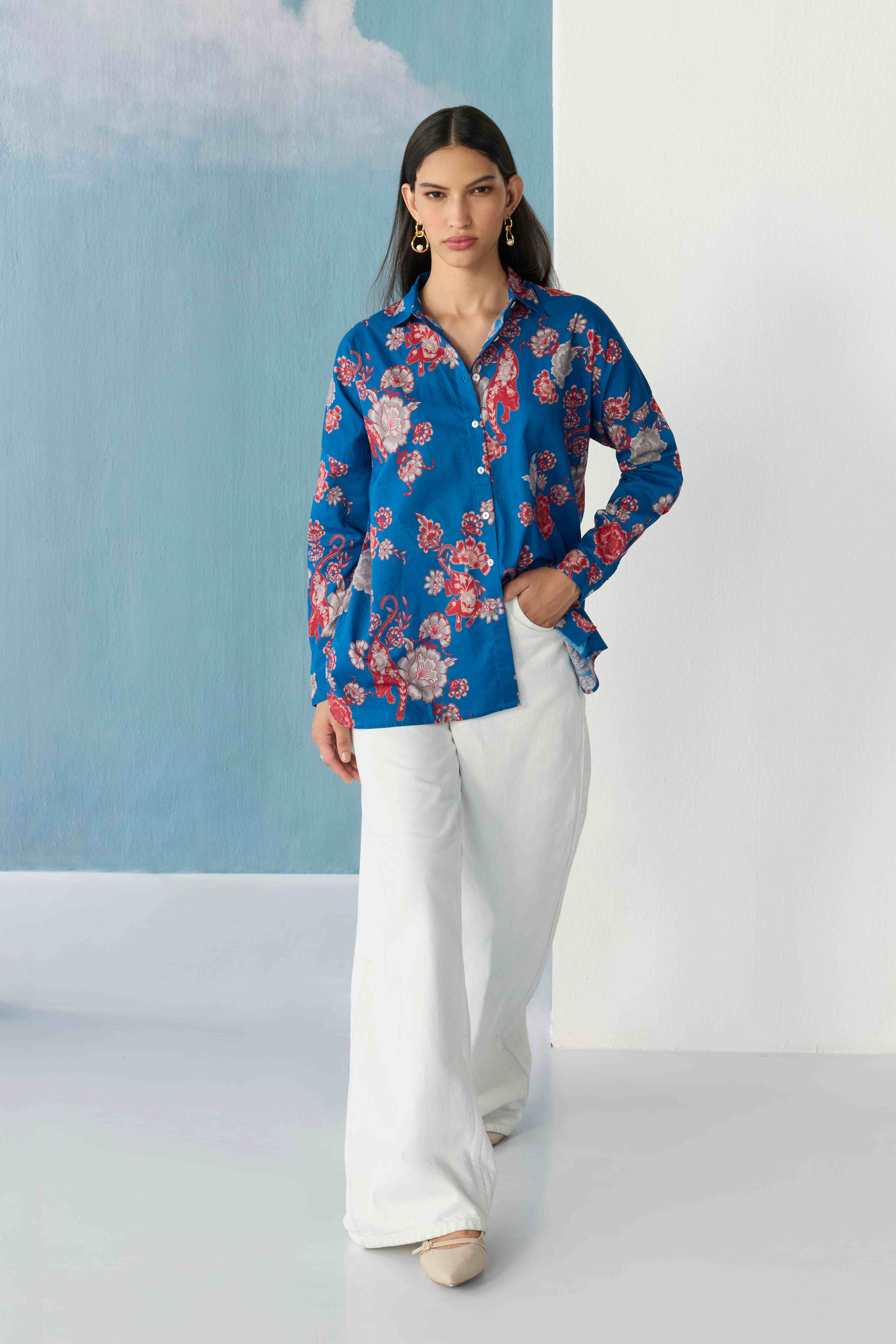 cobalt bloom shirt