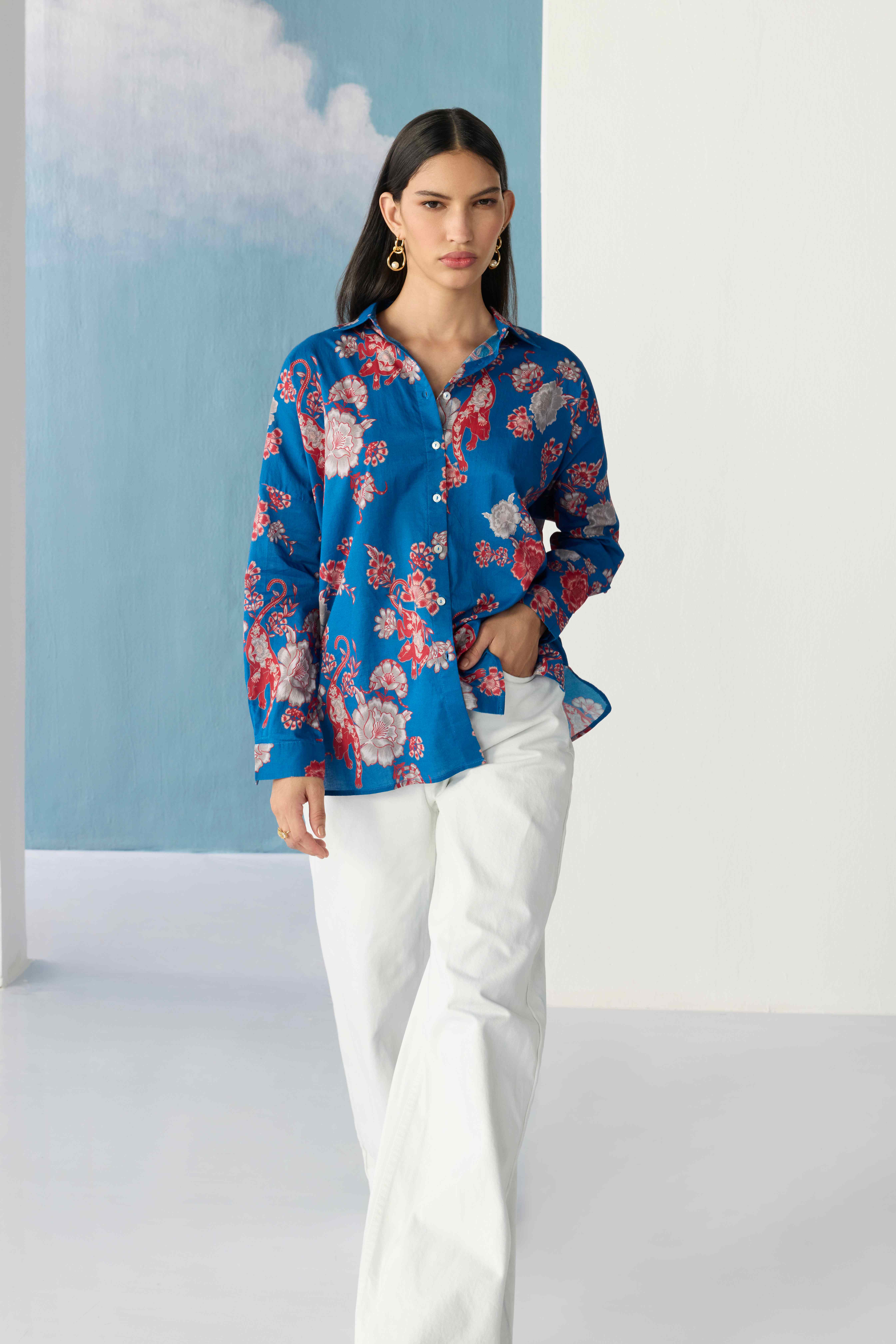 cobalt bloom shirt