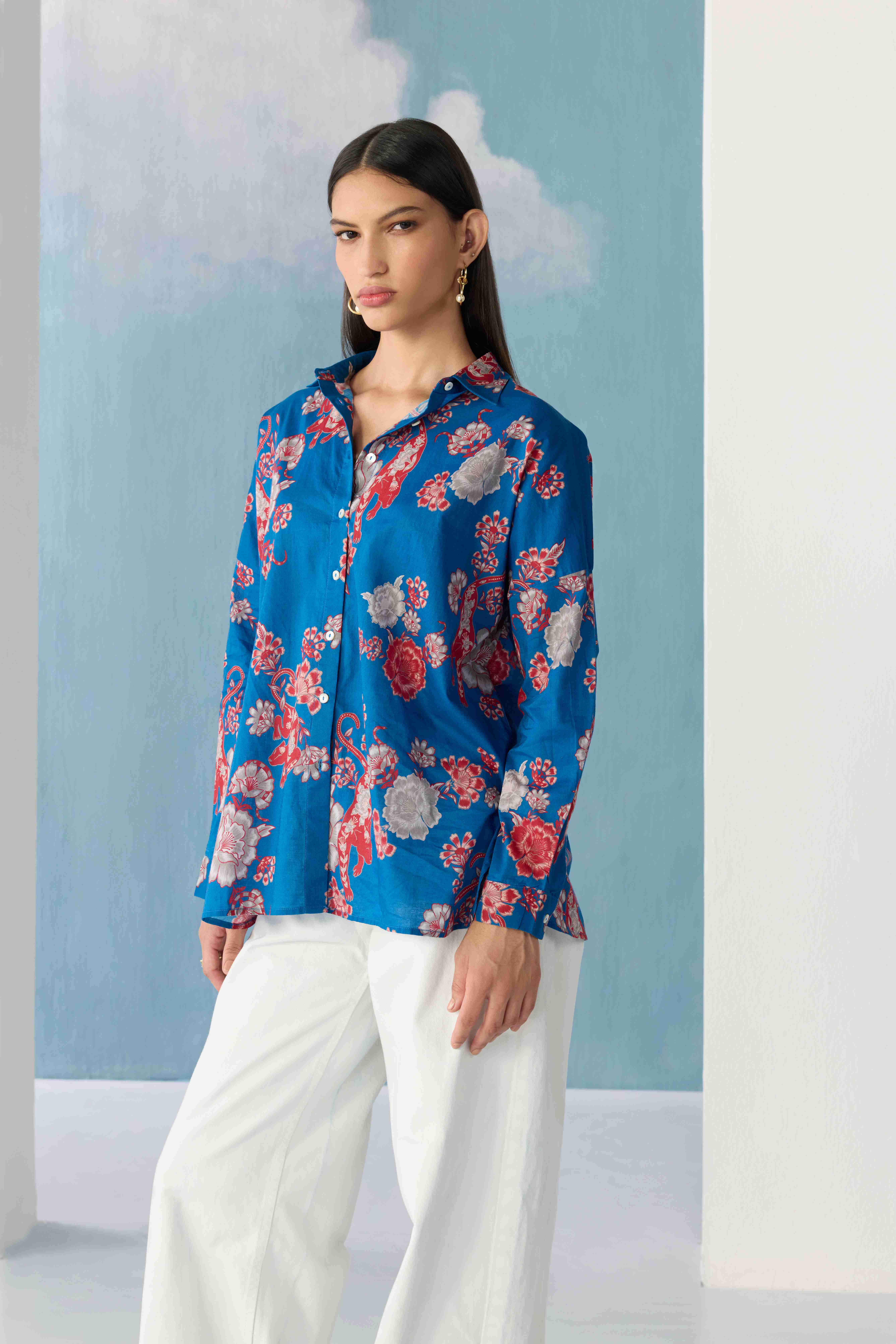 cobalt bloom shirt