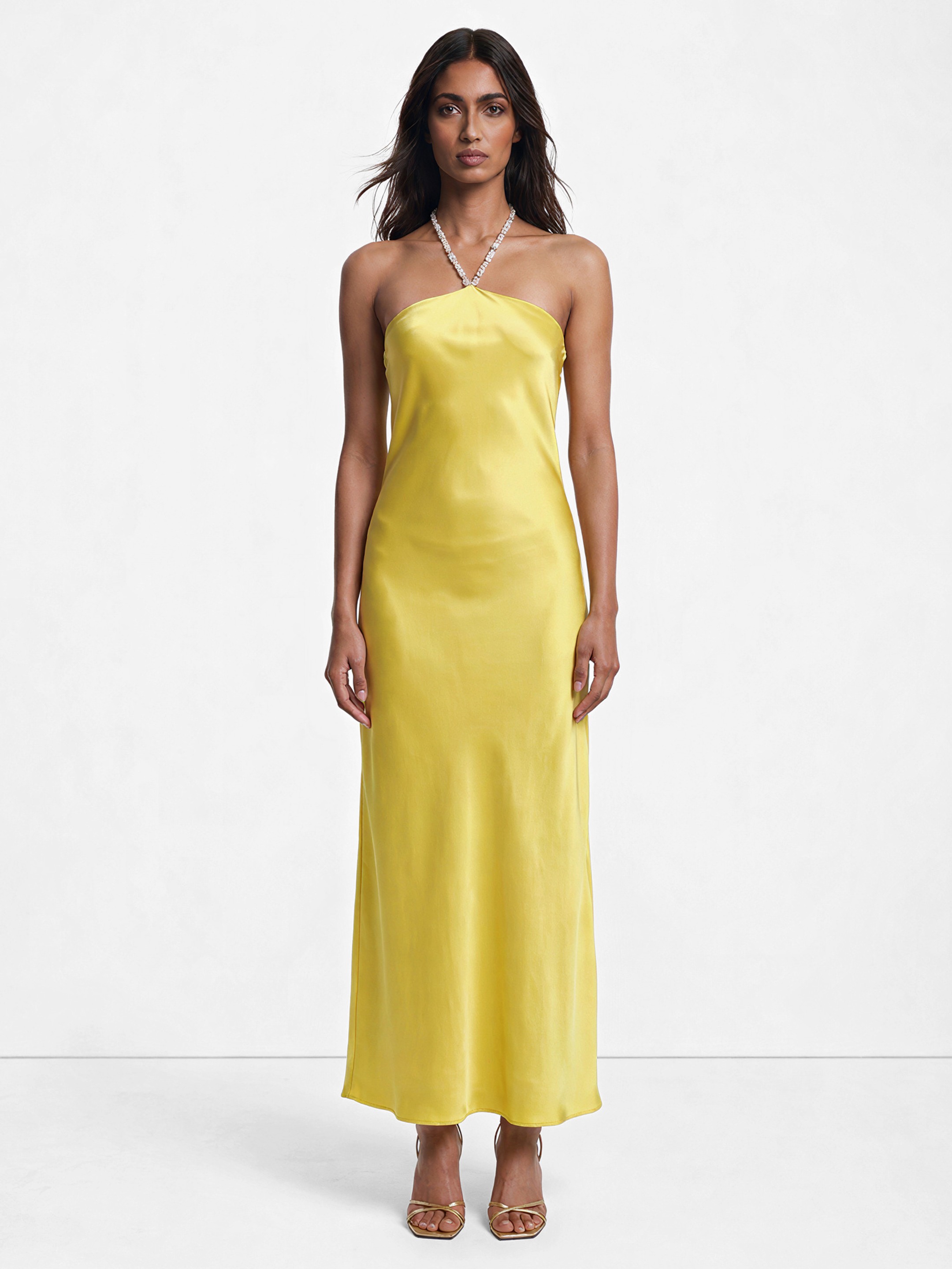 Sofie Lime maxi Dress