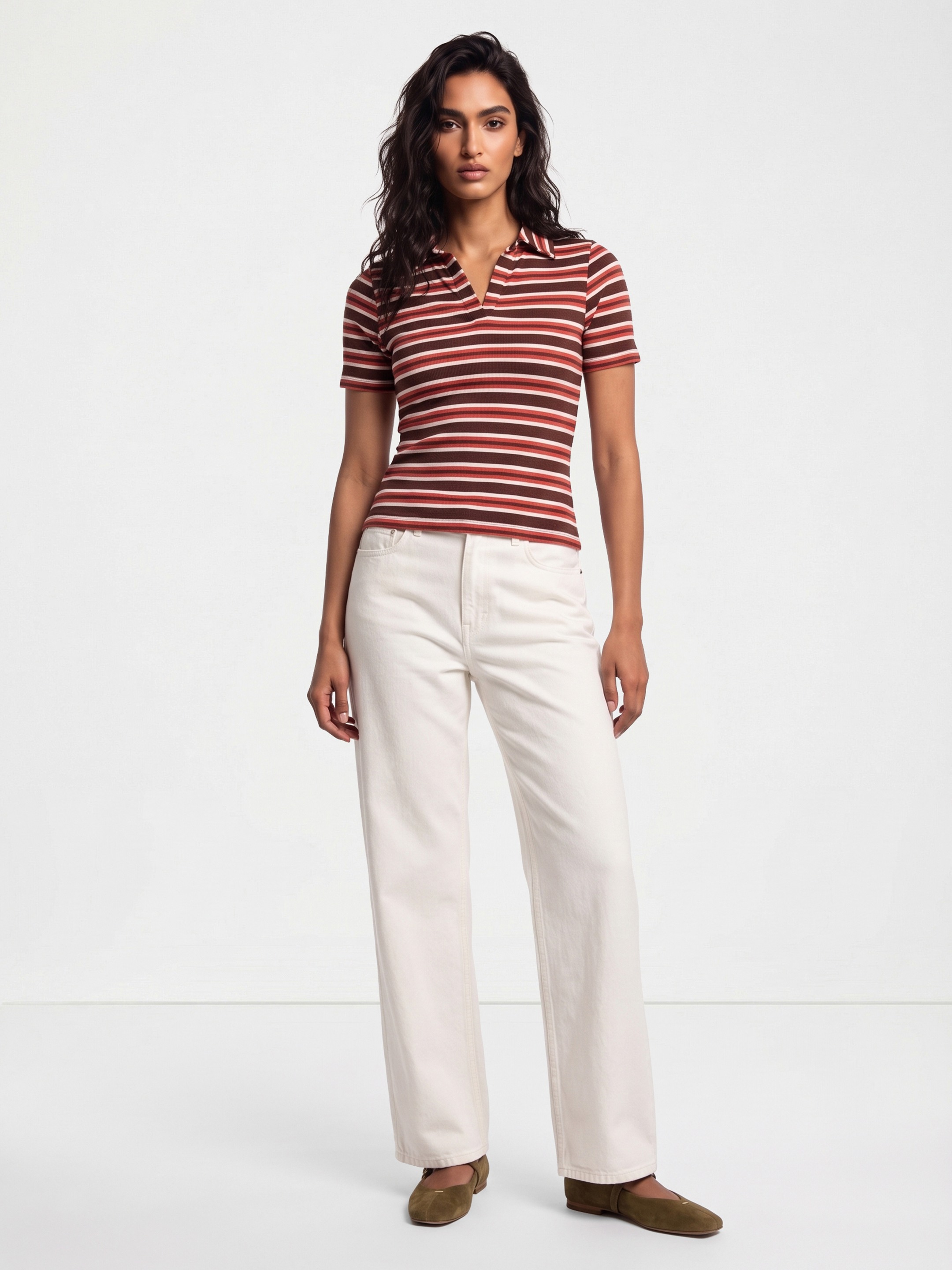 Evonie Striped Top