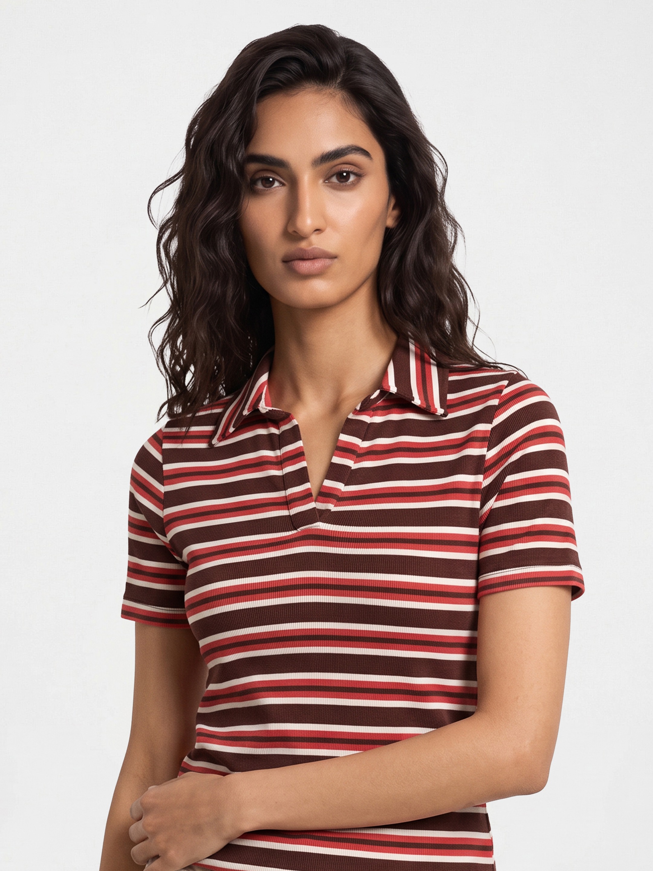 Evonie Striped Top