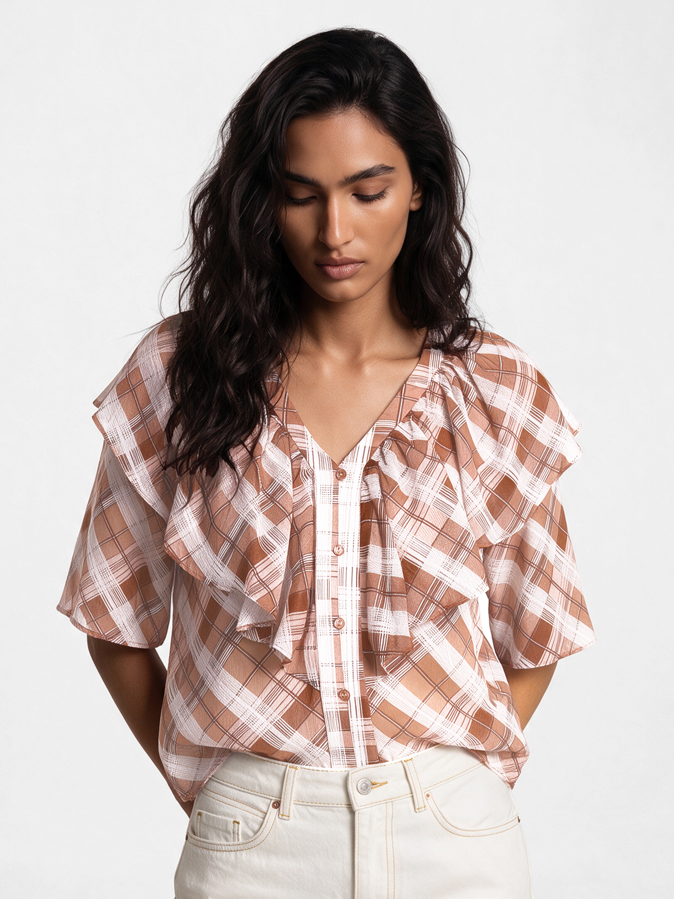 Tazia Ruffule Top