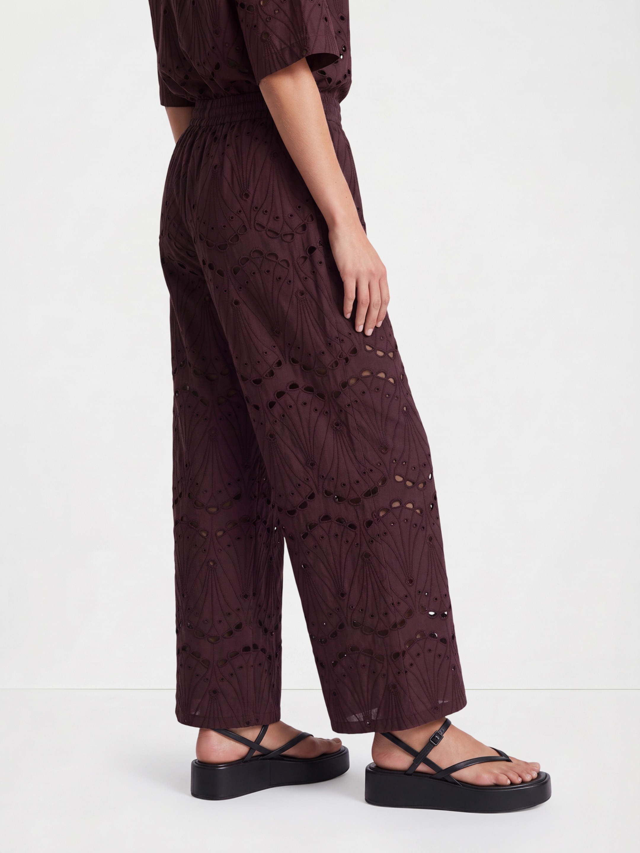 Morgane wine trouser
