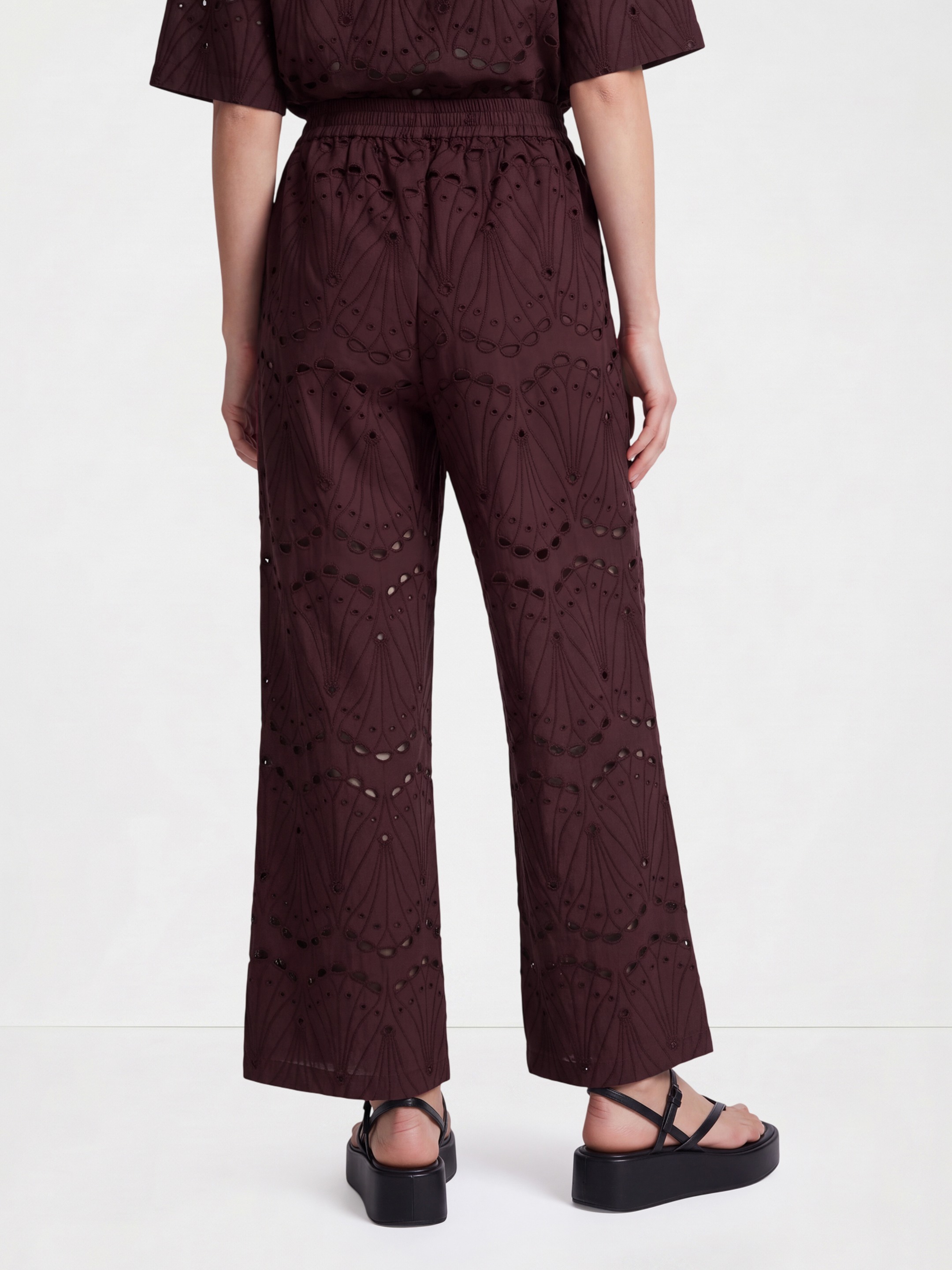 Morgane wine trouser