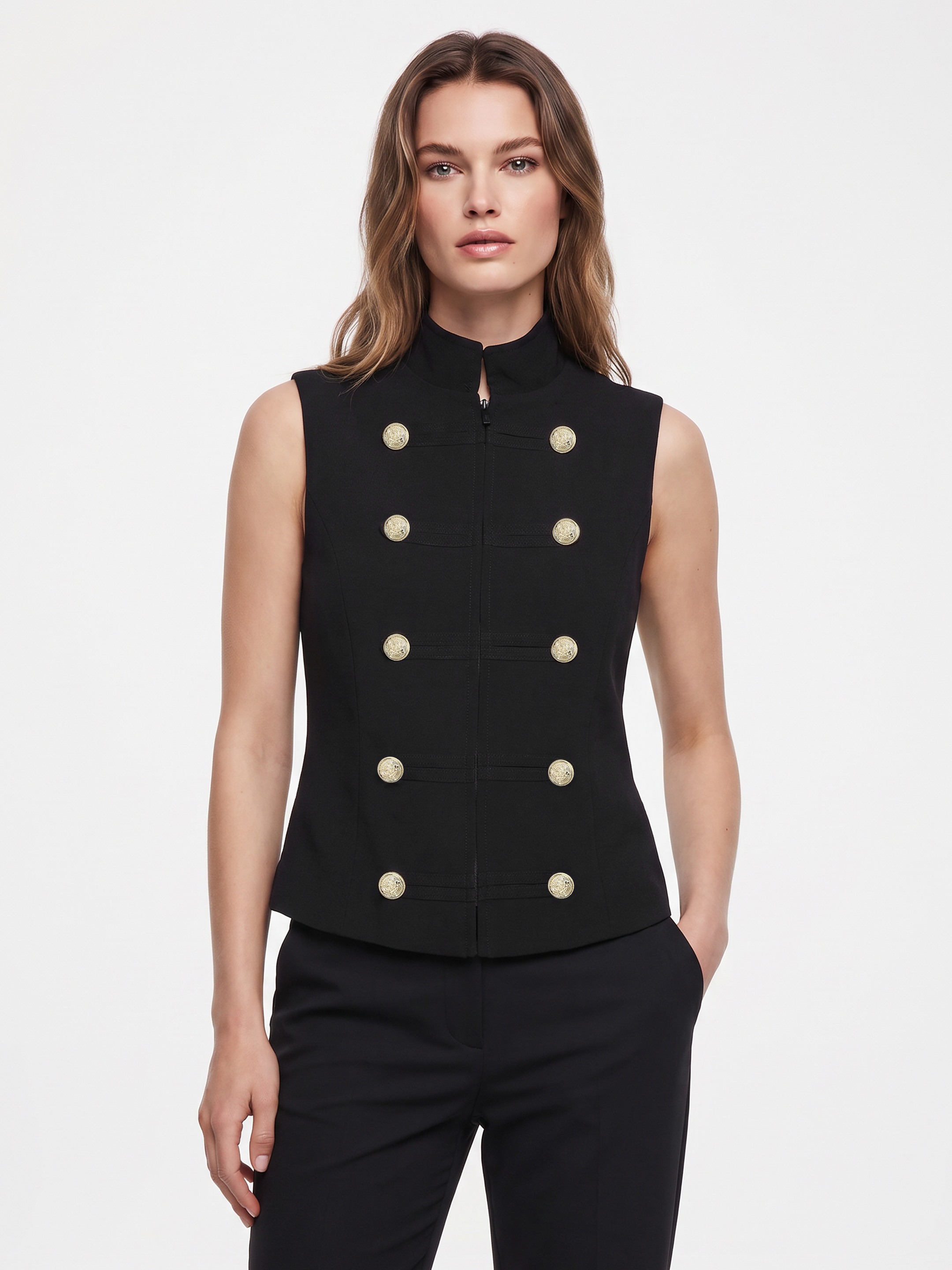 Norah Black Vest