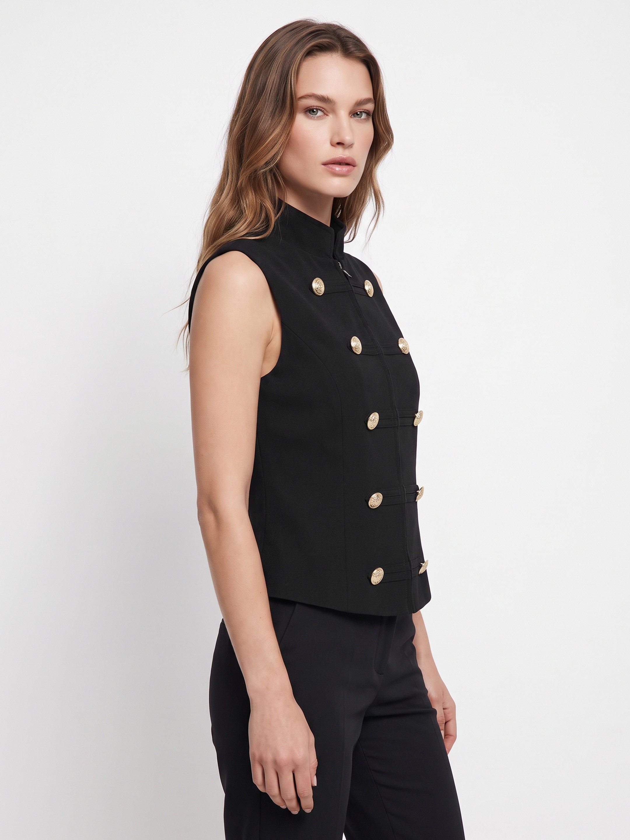 Norah Black Vest