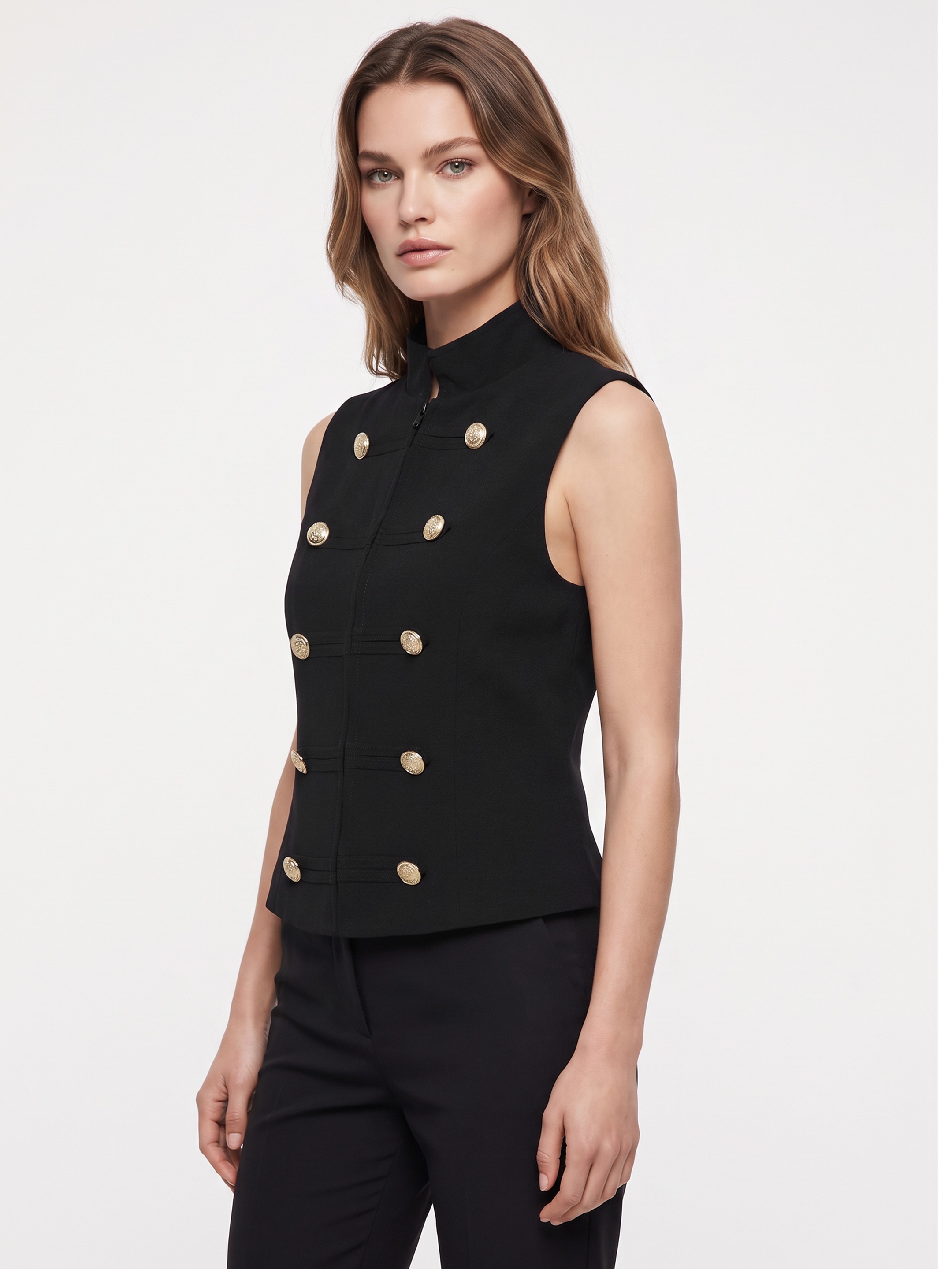 Norah Black Vest