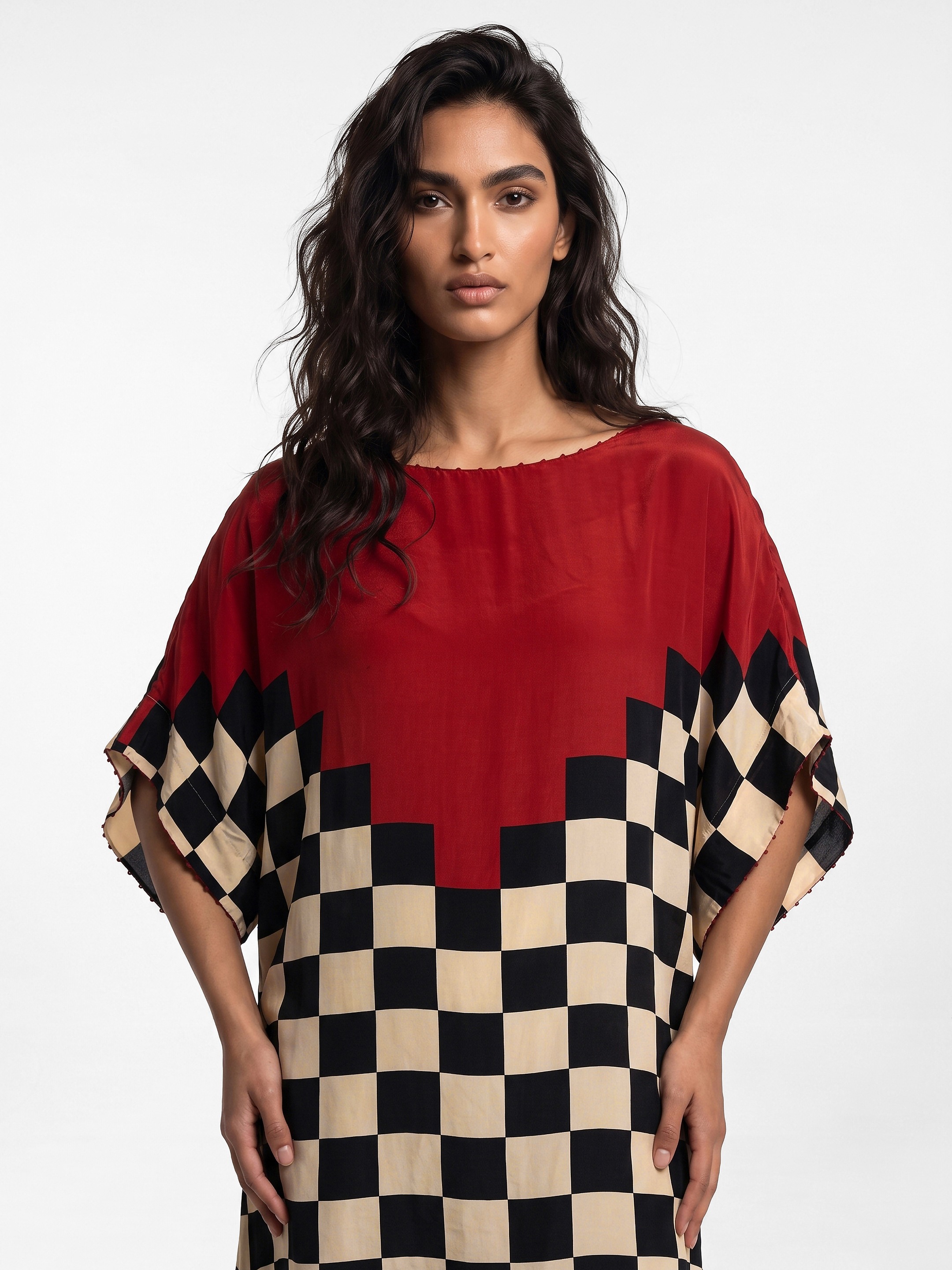 Multi Colour Relaxed Kaftan